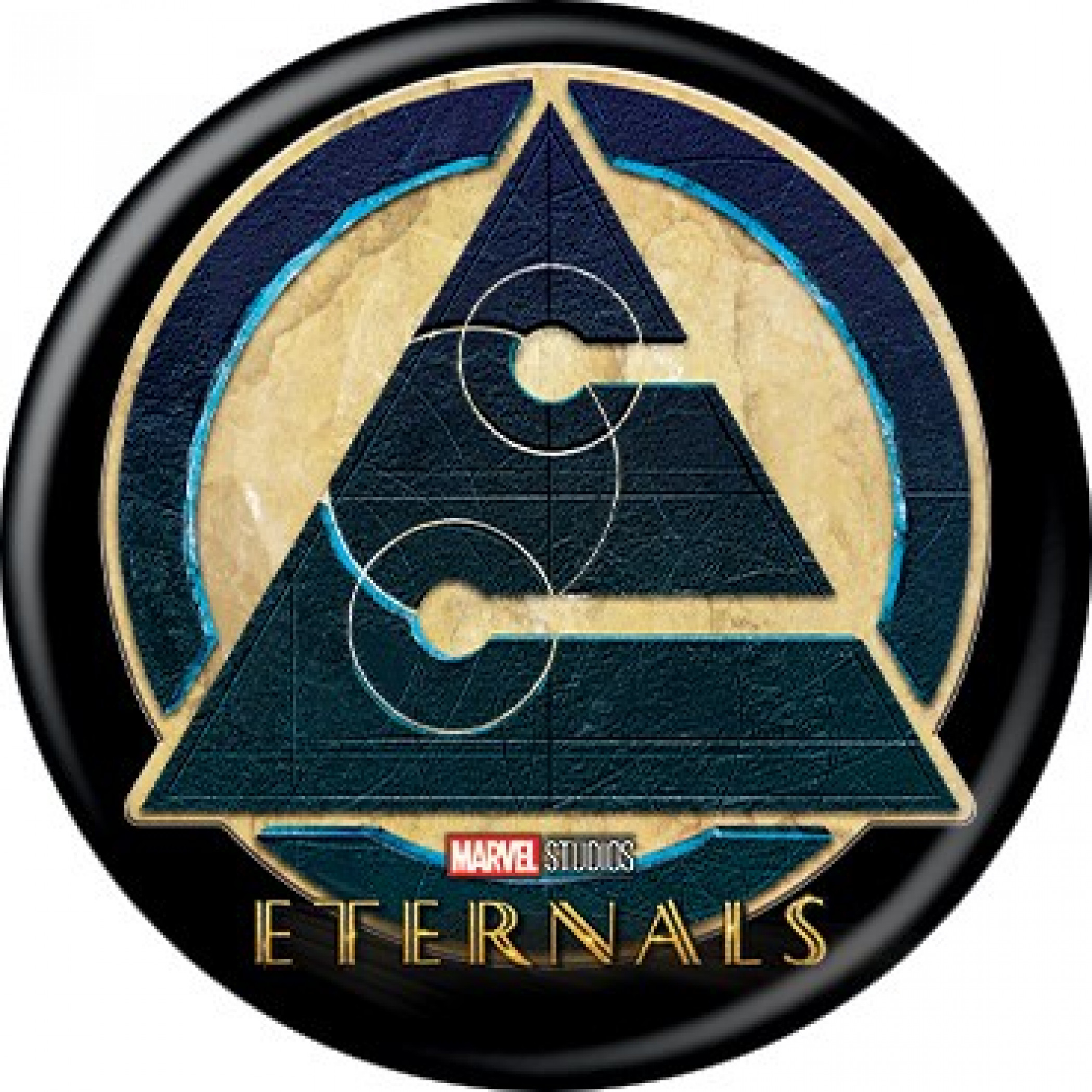 Marvel Comics Eternals Triangle Symbol Button, Multi-Color