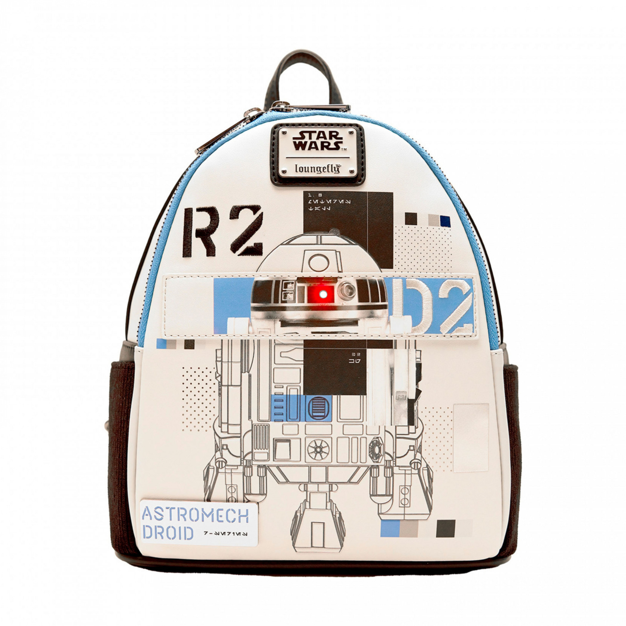 Star Wars The Power of the Force R2-D2 Mini Backpack By Loungefly, Multi-Color