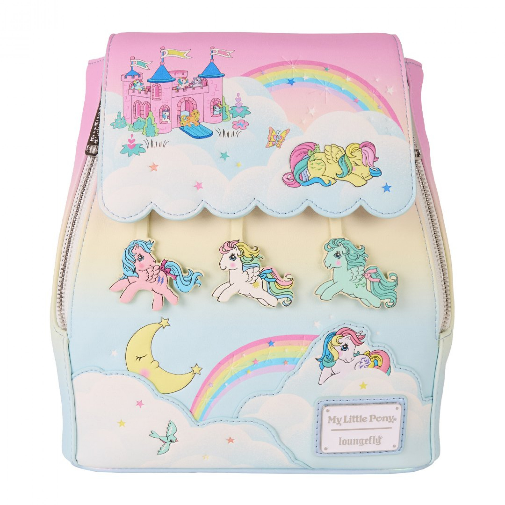 My Little Pony Rainbows Hasbro Mini Backpack by Loungefly, Multi-Color