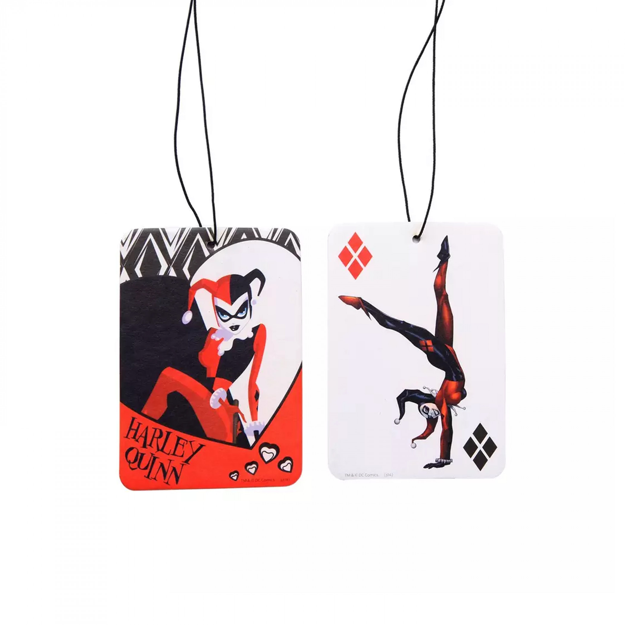 Harley Quinn Playing Card Air Freshener 2-Pack, White
