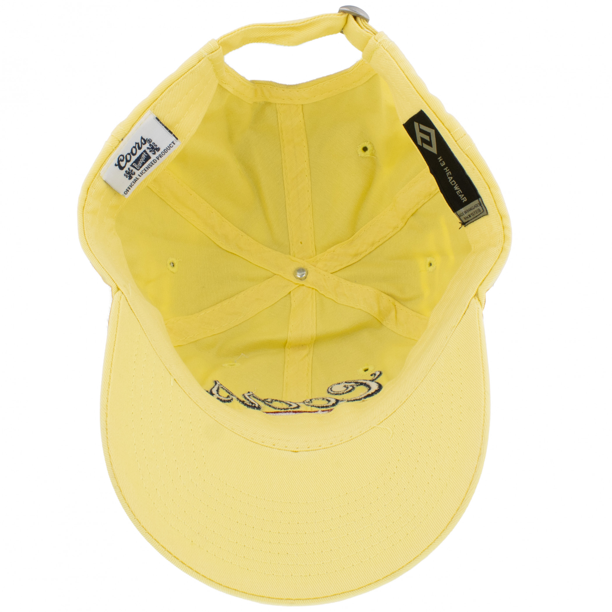 Coors Banquet Beer Faded Vintage Yellow Hat - image 5