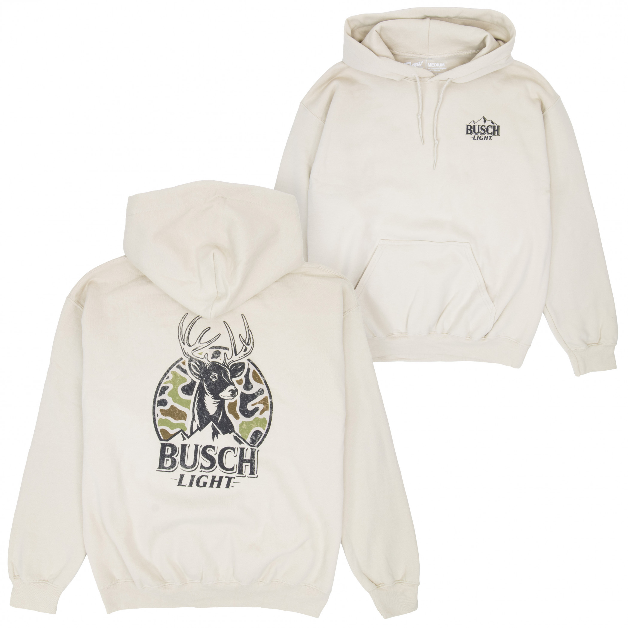 Busch Light Deer Hunting Camo Logo Hoodie