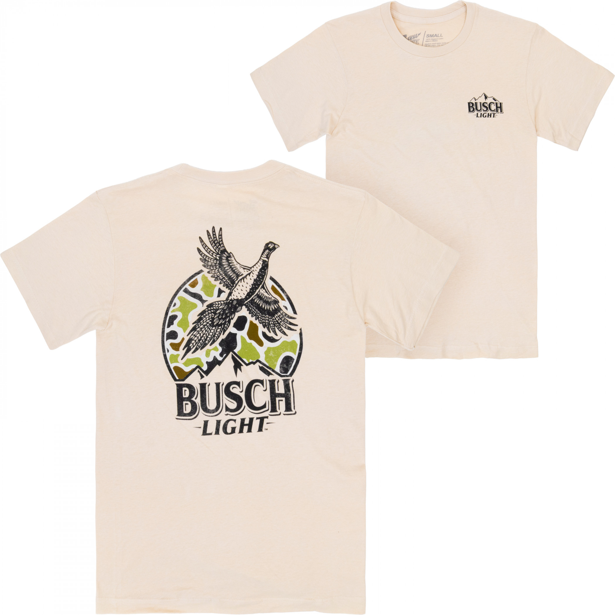 Busch Light Pheasant Hunting Camo Logo T-Shirt