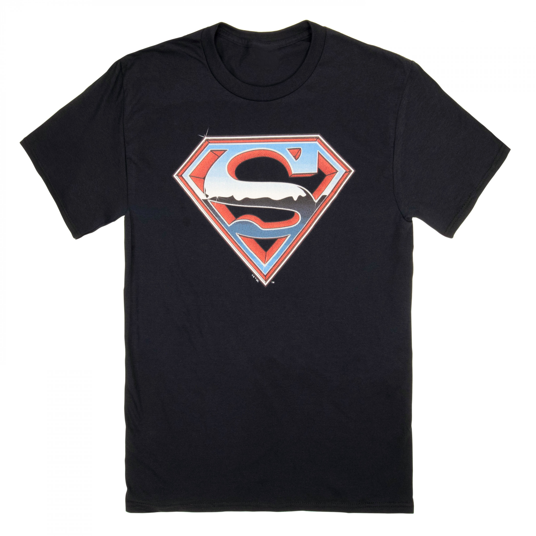 Superman Steel Logo T-Shirt, Black