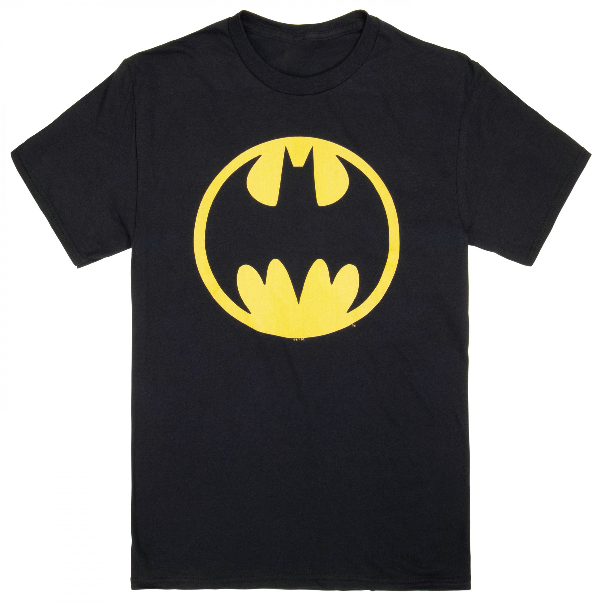 Batman Bat Signal Logo T-Shirt, Black