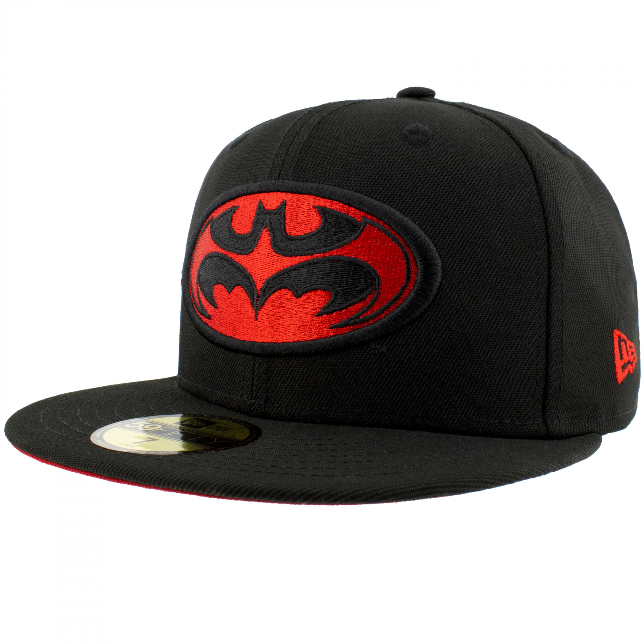 Batman and Robin Logo New Era 59Fifty Fitted Hat, Black