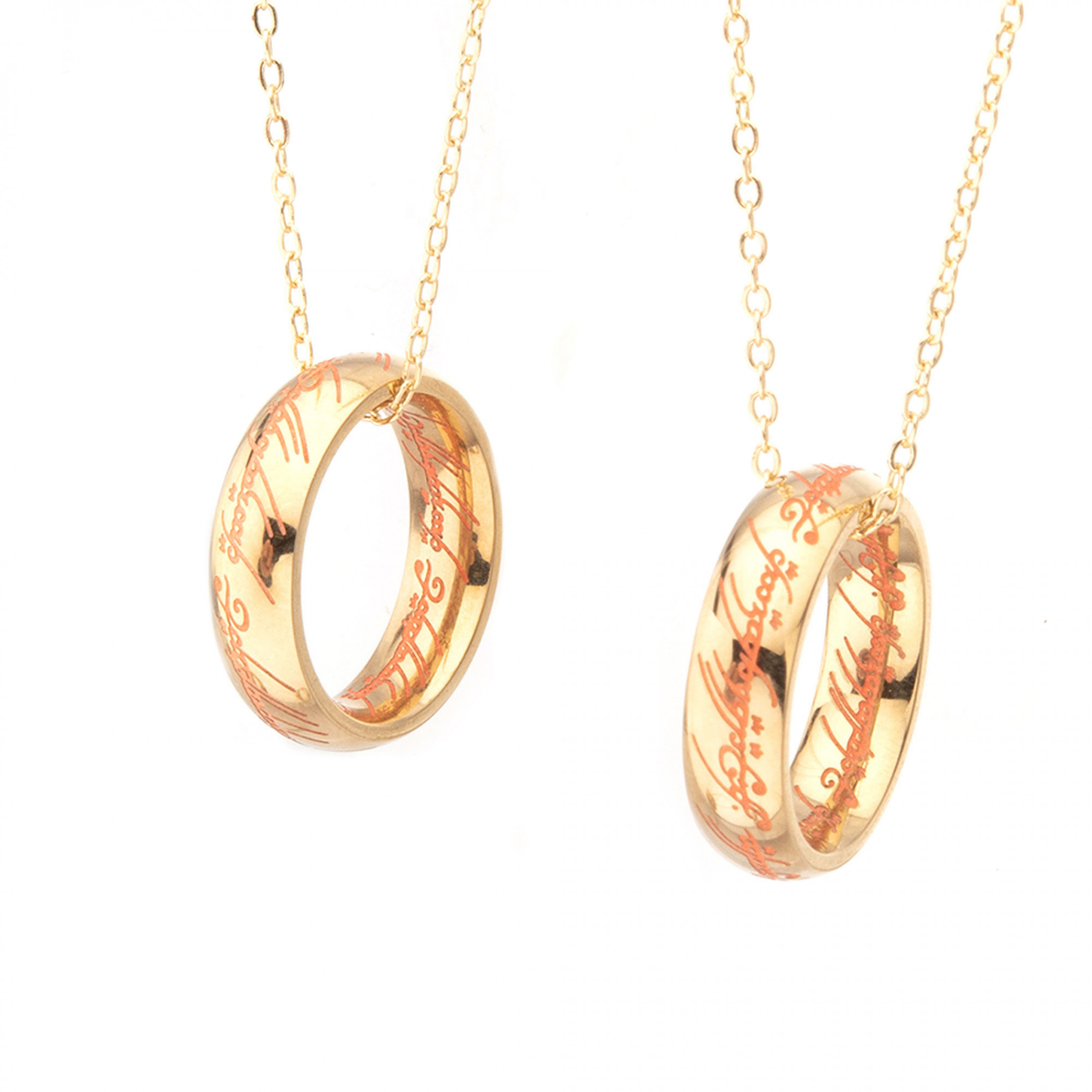 Lord of the Rings Pendant Bestie Necklace, Gold
