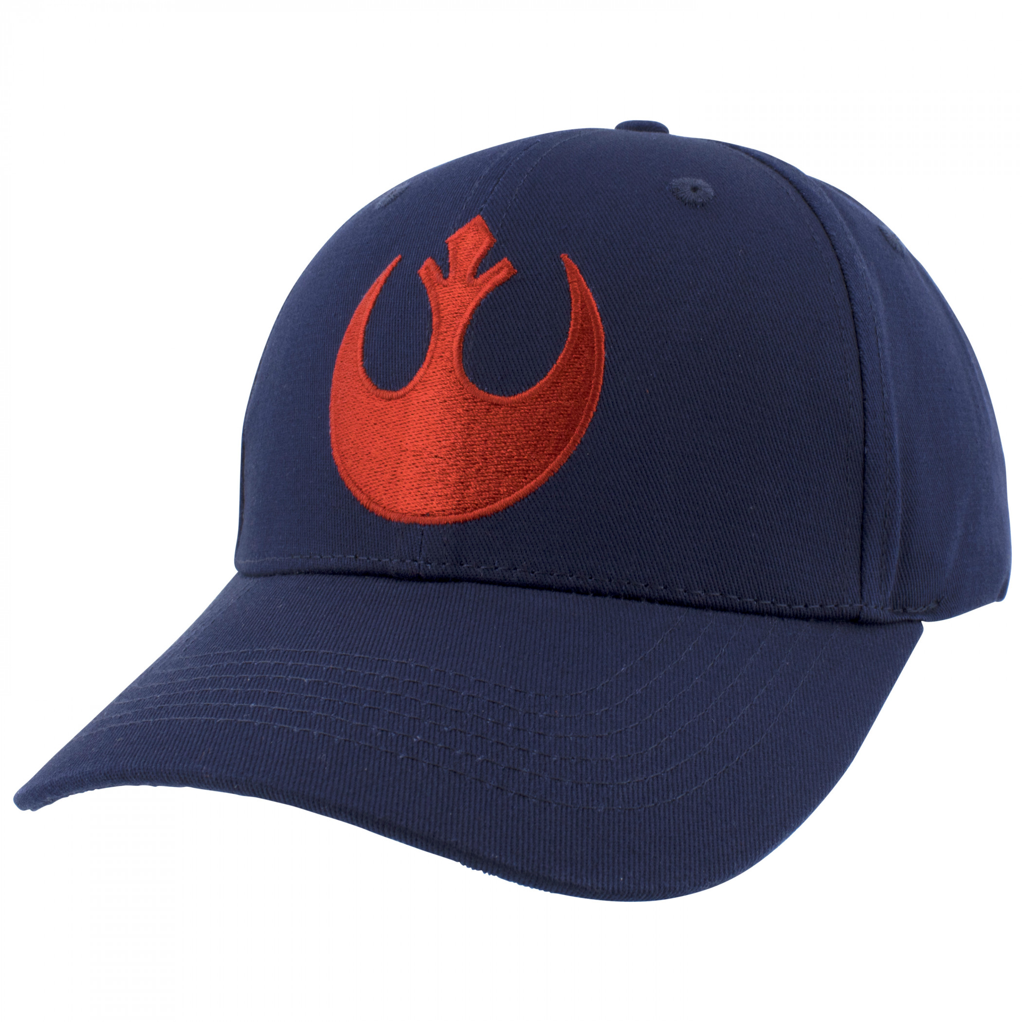 Star Wars Rebel Alliance Logo Navy Colorway Snapback Hat, Blue
