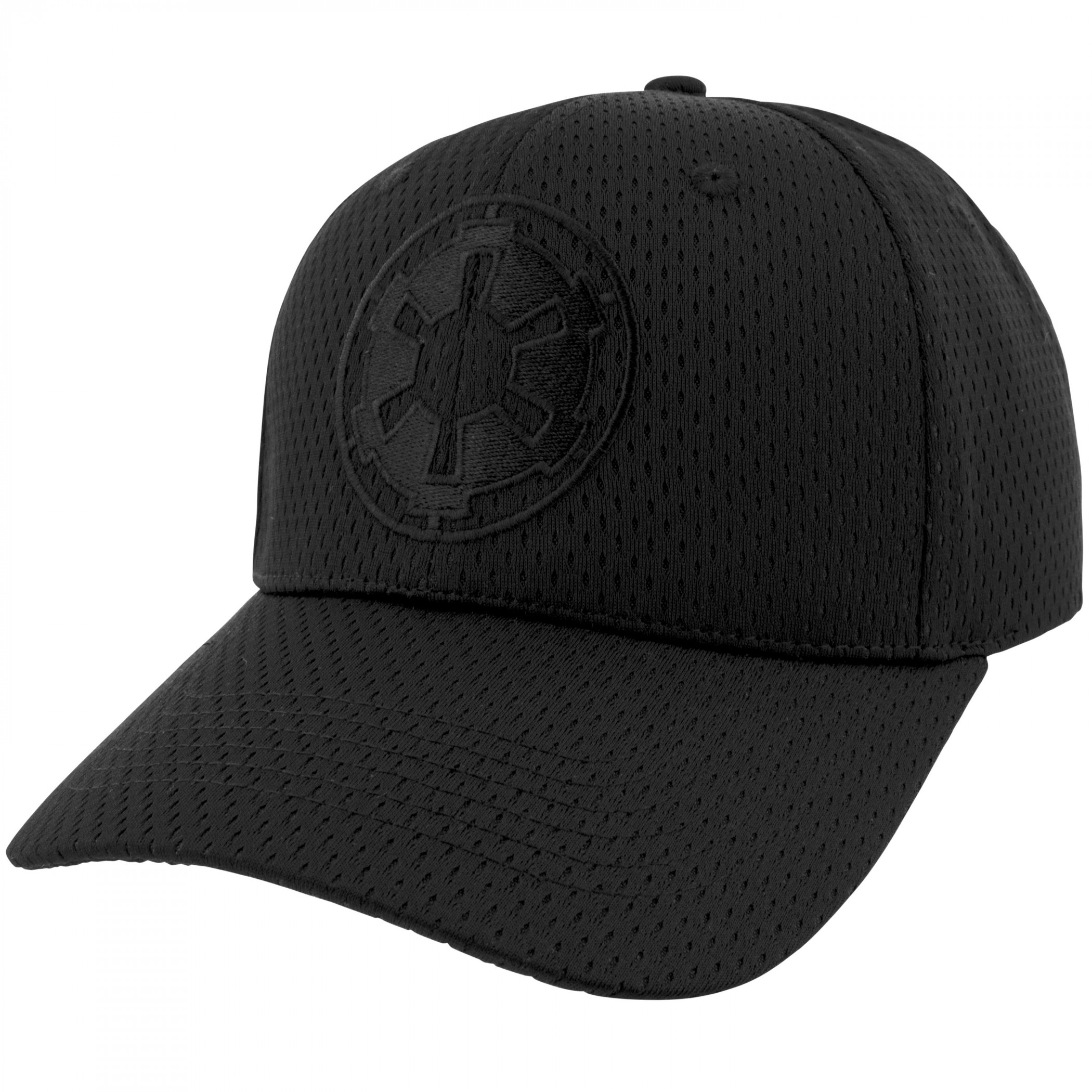 Star Wars Empire Logo Black on Black Snapback Hat, Black