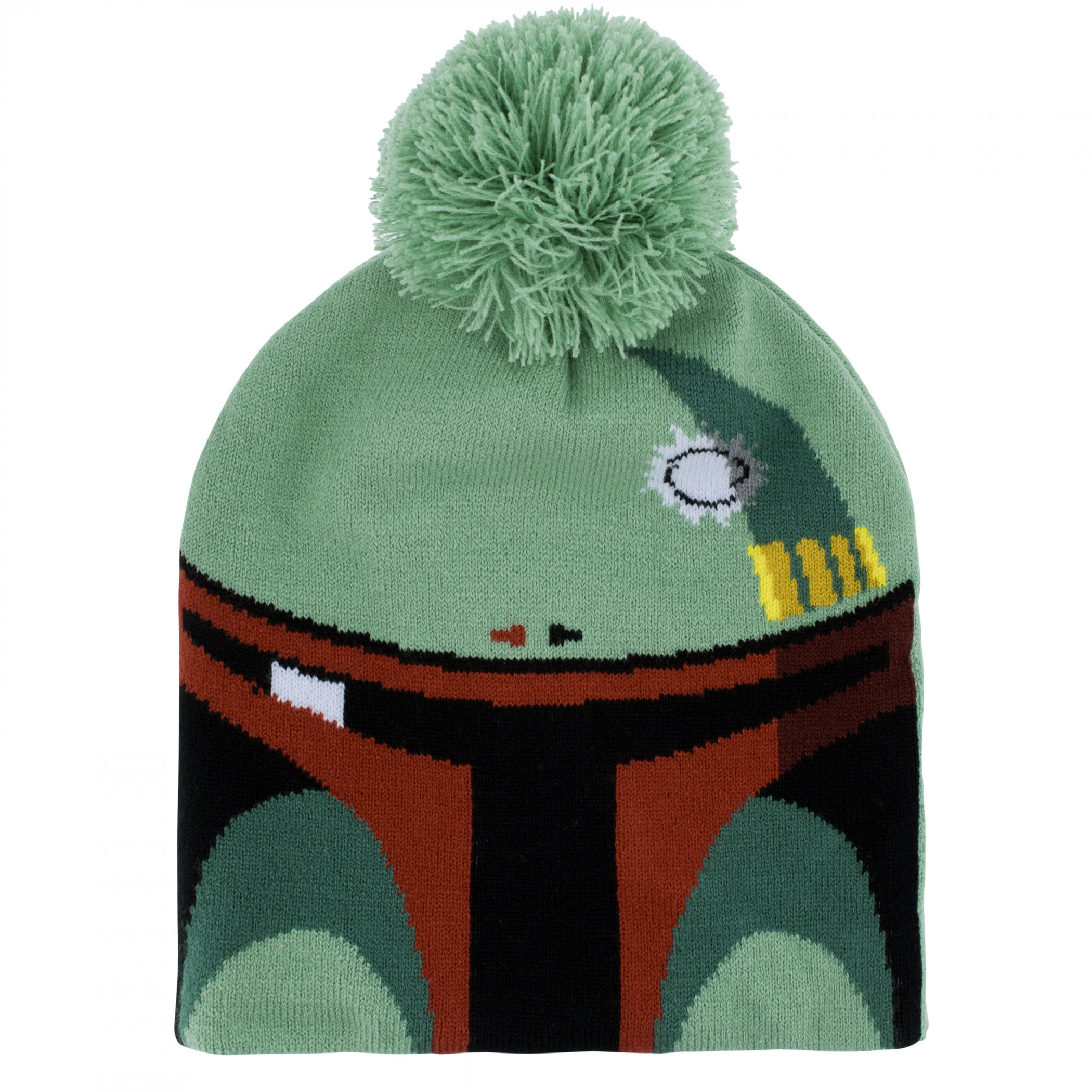 Star Wars Boba Fett Mandalorian Logo Knit Beanie, Green