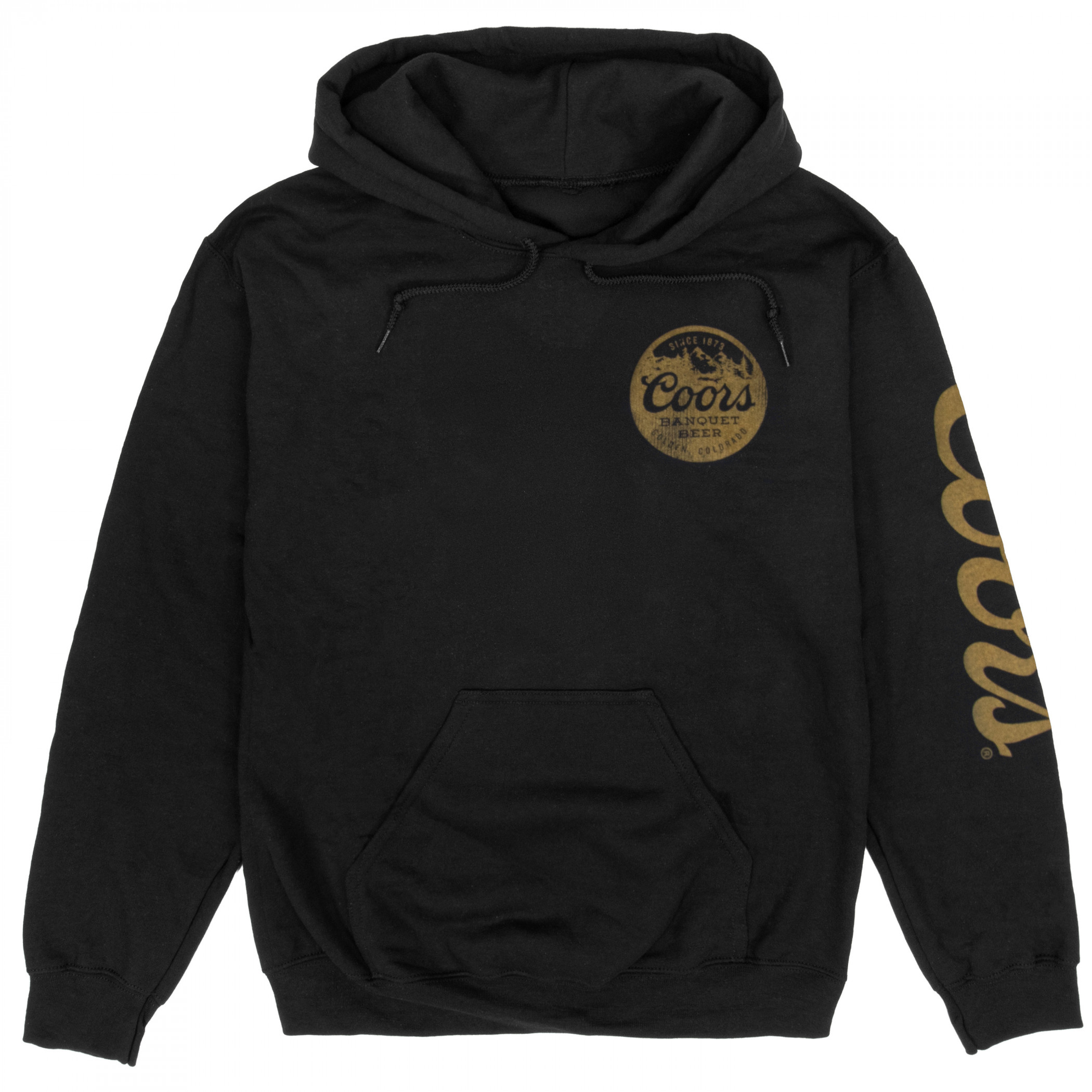 Coors Banquet Golden Colorado Front  Back and Sleeve Print Hoodie