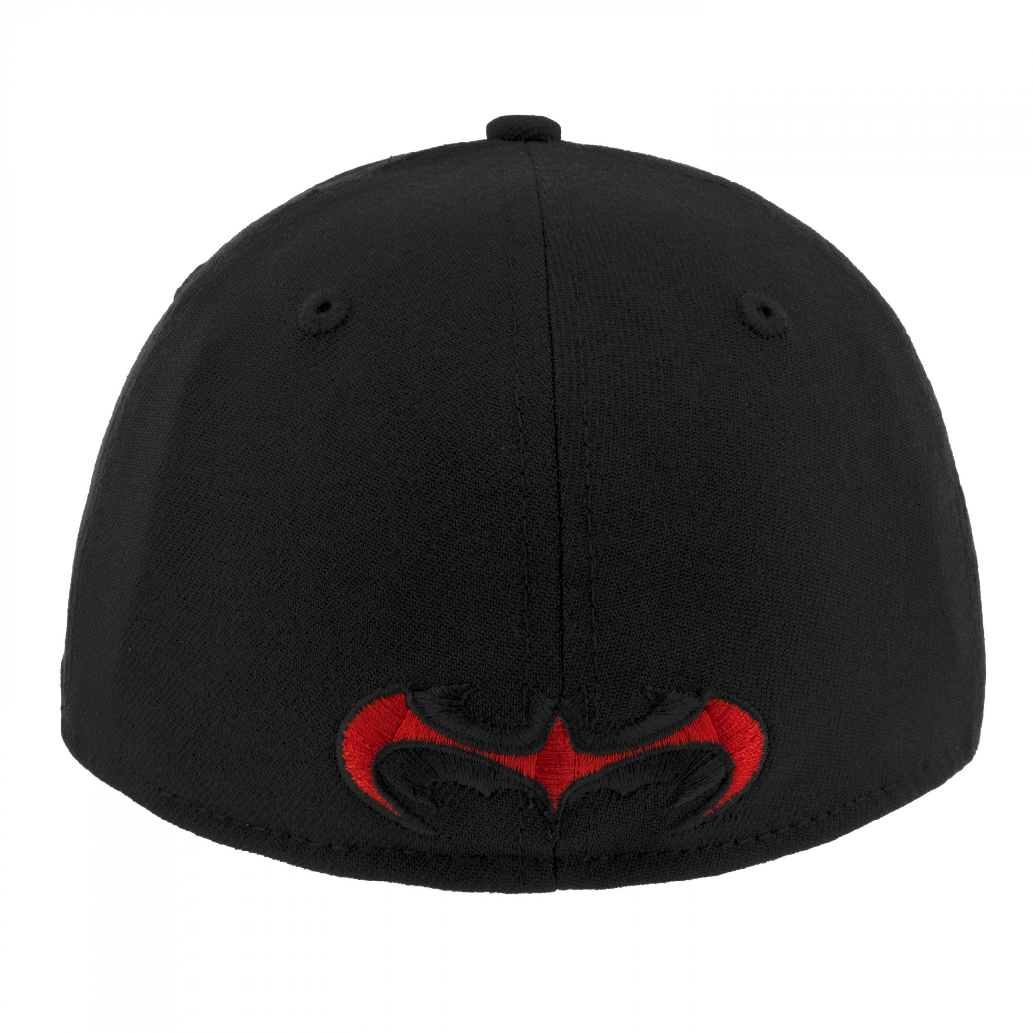 Batman and Robin Logo New Era 39Thirty Fitted Hat Black - Picture 11 of 24