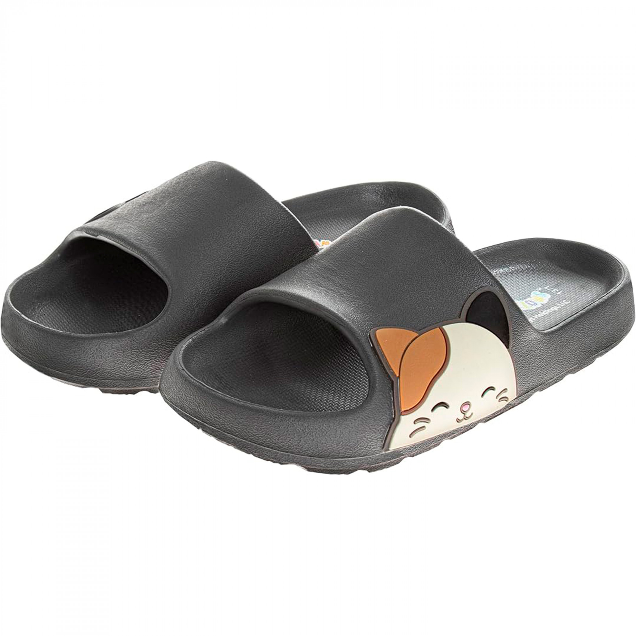 Squishmallows Cam The Cat Open Toe Kid's Sandals, Grey