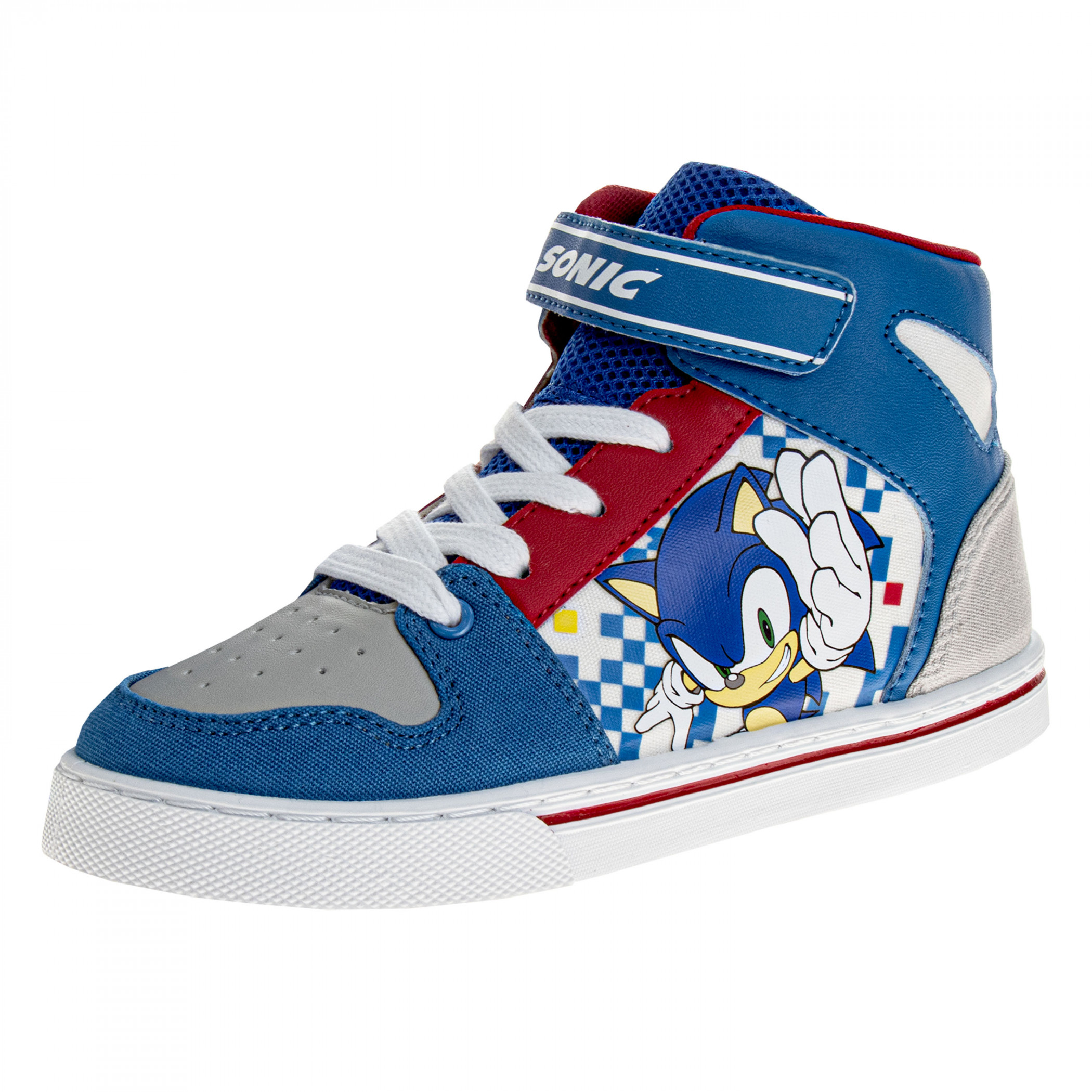 Sonic the Hedgehog High Top Athletic Kid's Shoes, Multi-Color