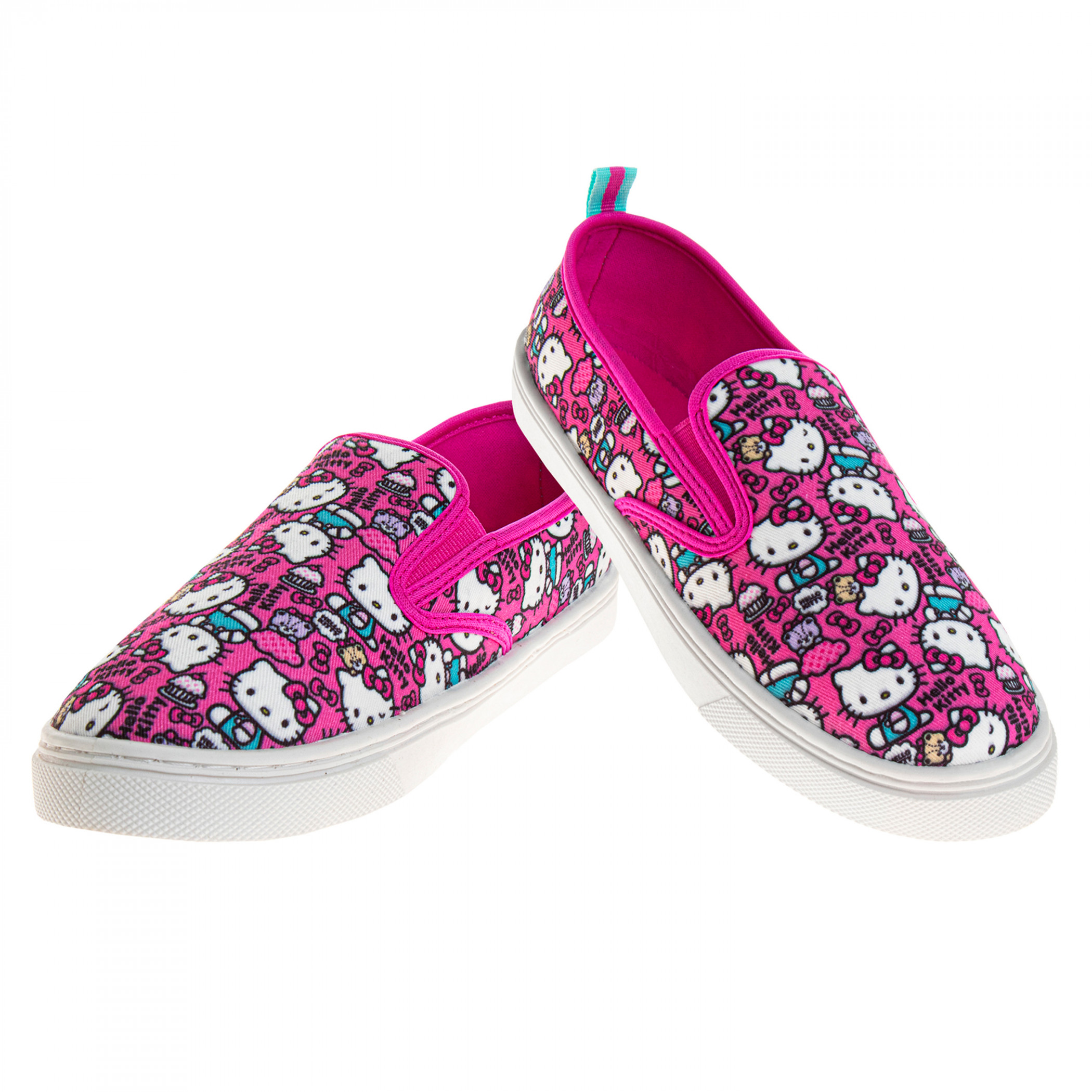 Hello Kitty Collage Low Top Kid's Sneakers, Pink