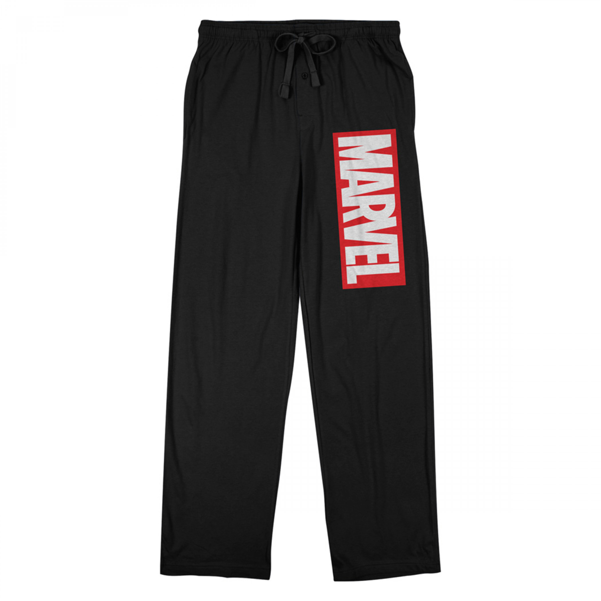 Marvel Comics Brick Logo Unisex Lounge Pants, Black