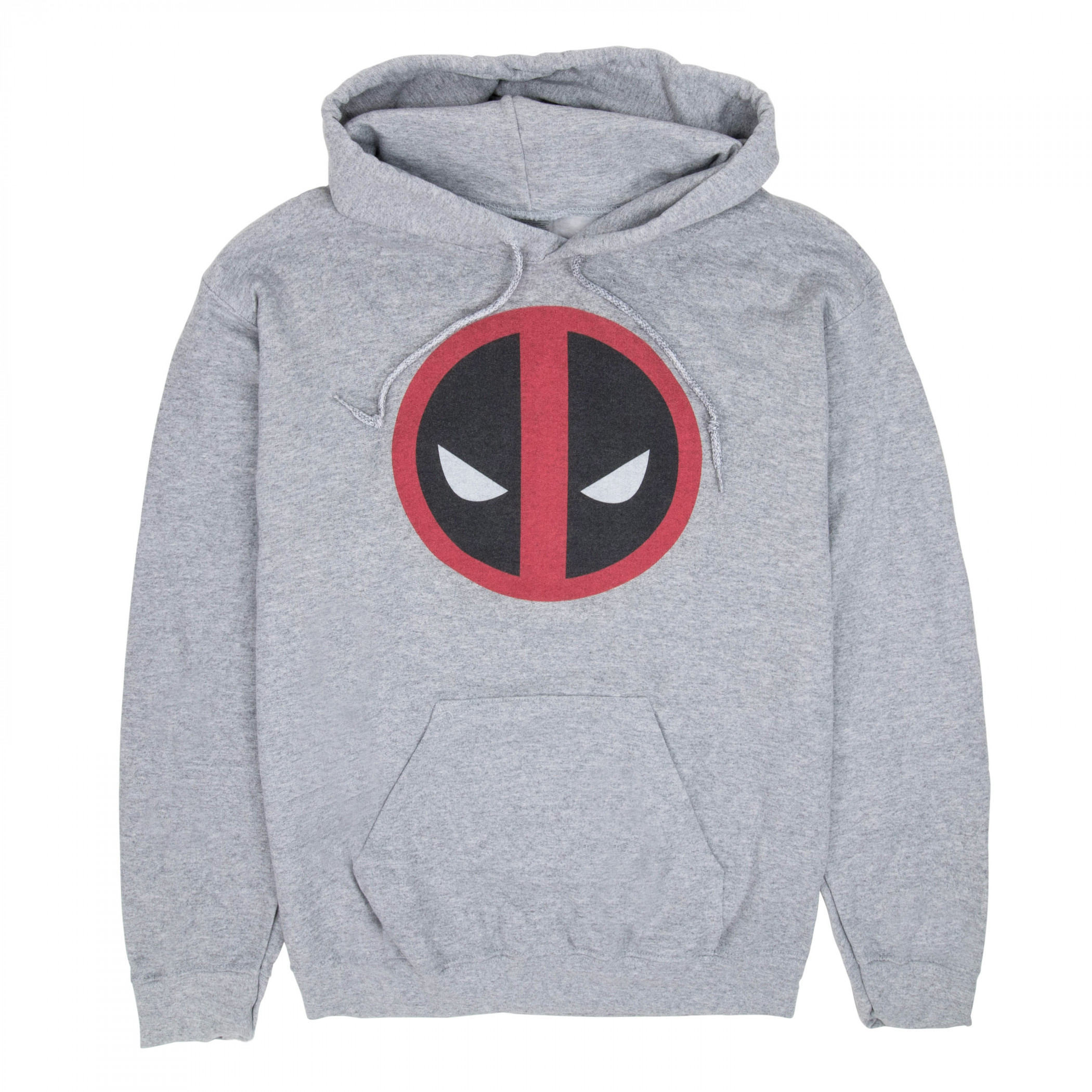 Deadpool Classic Logo Pullover Hoodie, Grey