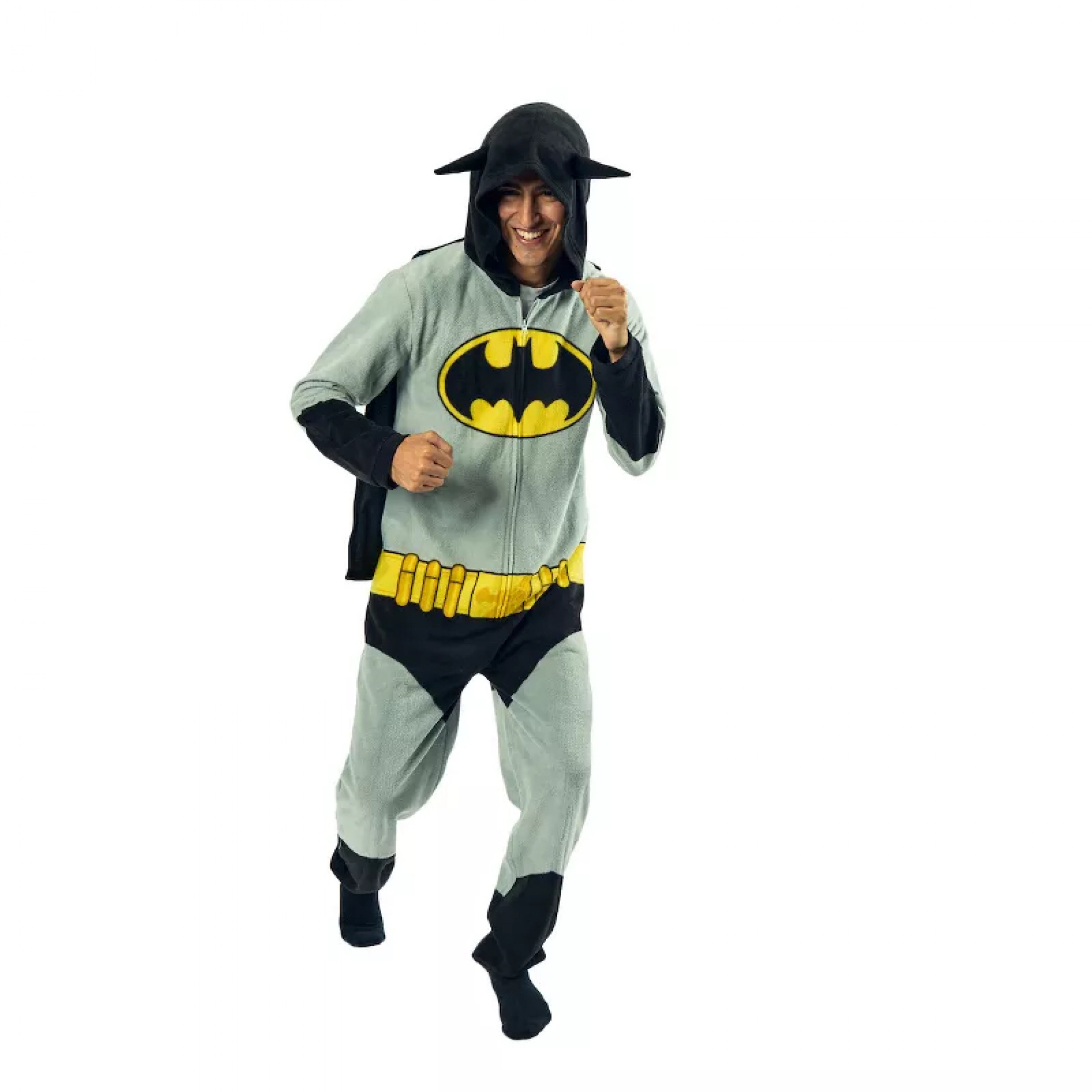 Batman Classic Costume Adult's Union Suit, Multi-Color