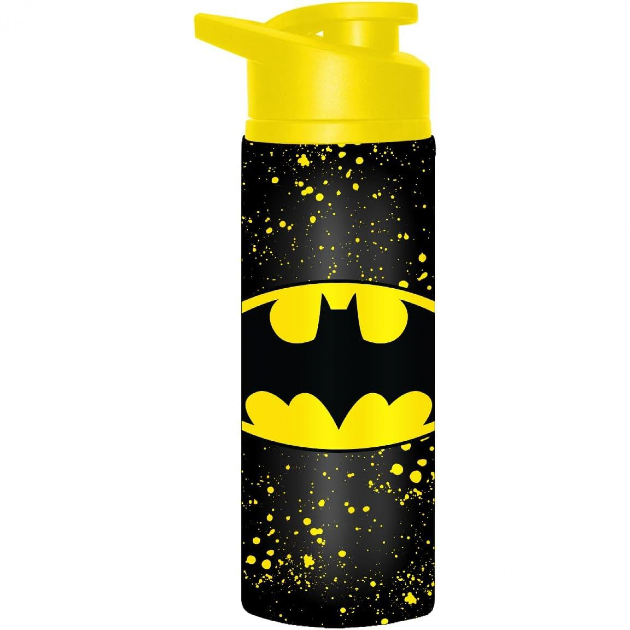 Batman Logo Splatter 25oz Stainless Steel Water Bottle, Black