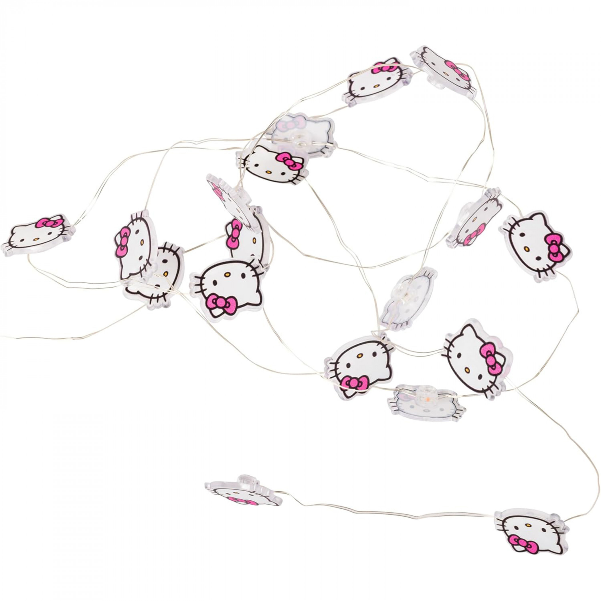 Hello Kitty Face Logo Decorative LED String Lights 20ct, Multi-Color