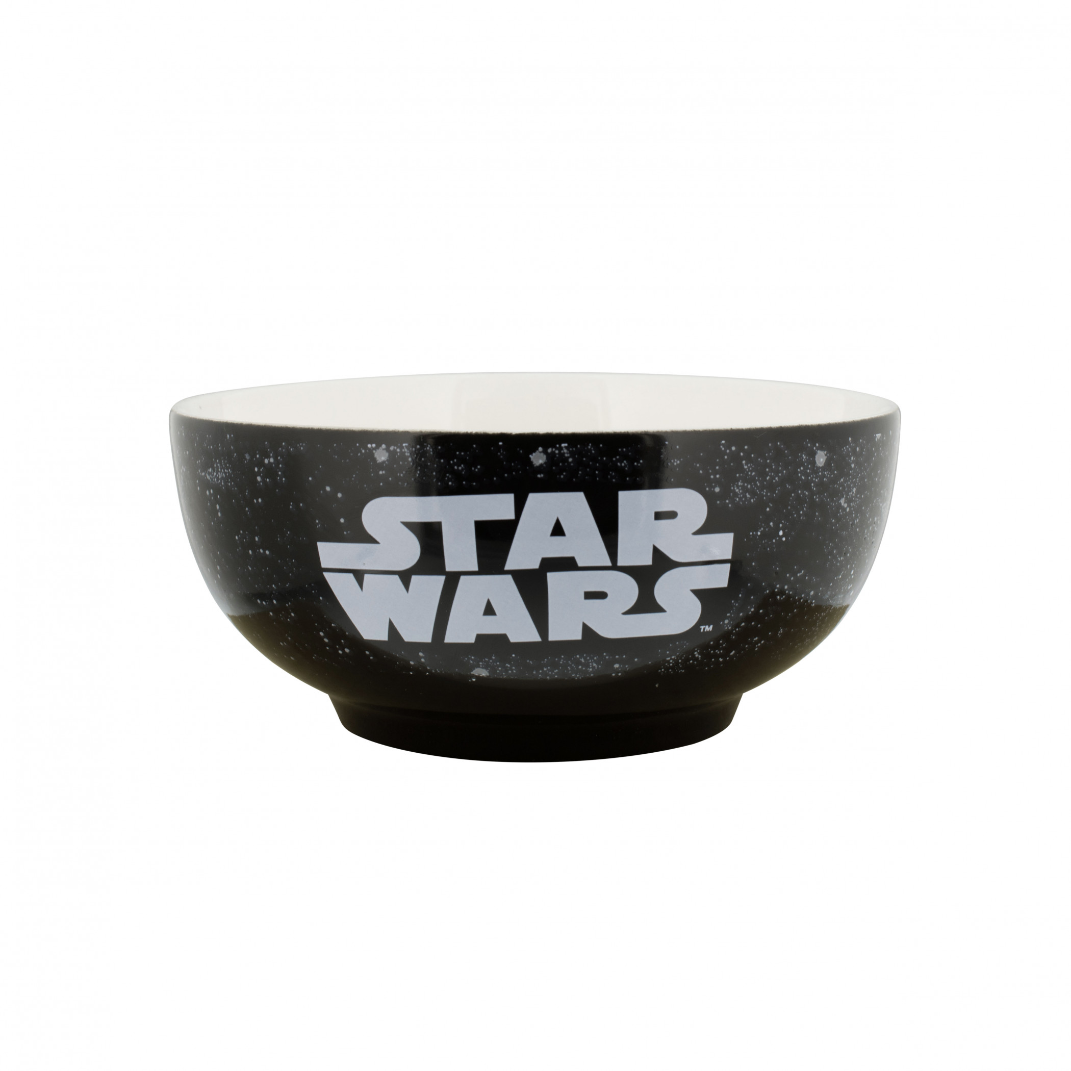 Star Wars Black and White Collage 6' Ceramic Bowl, Black