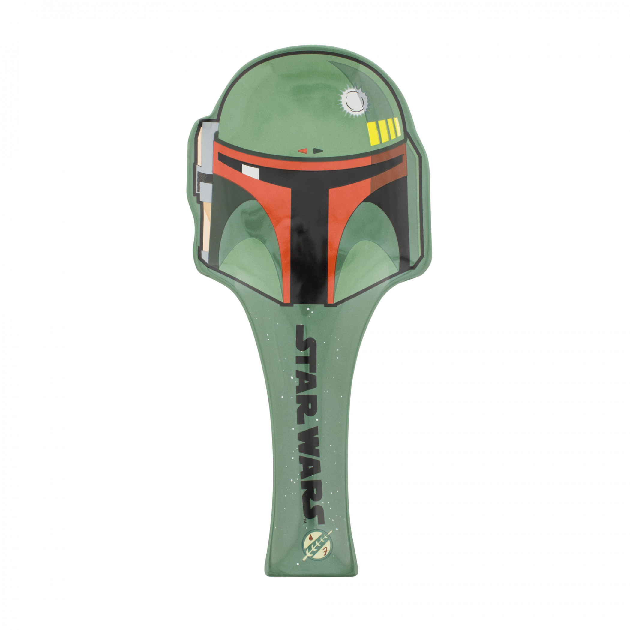 Star Wars Boba Fett Helmet Sculpted Spoon Rest with Handle, Green