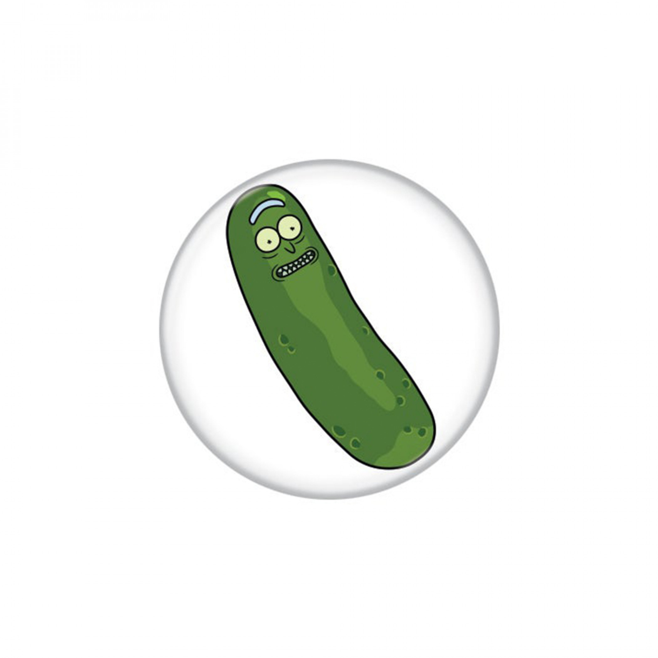 Rick and Morty Pickle Rick Button, Multi-Color