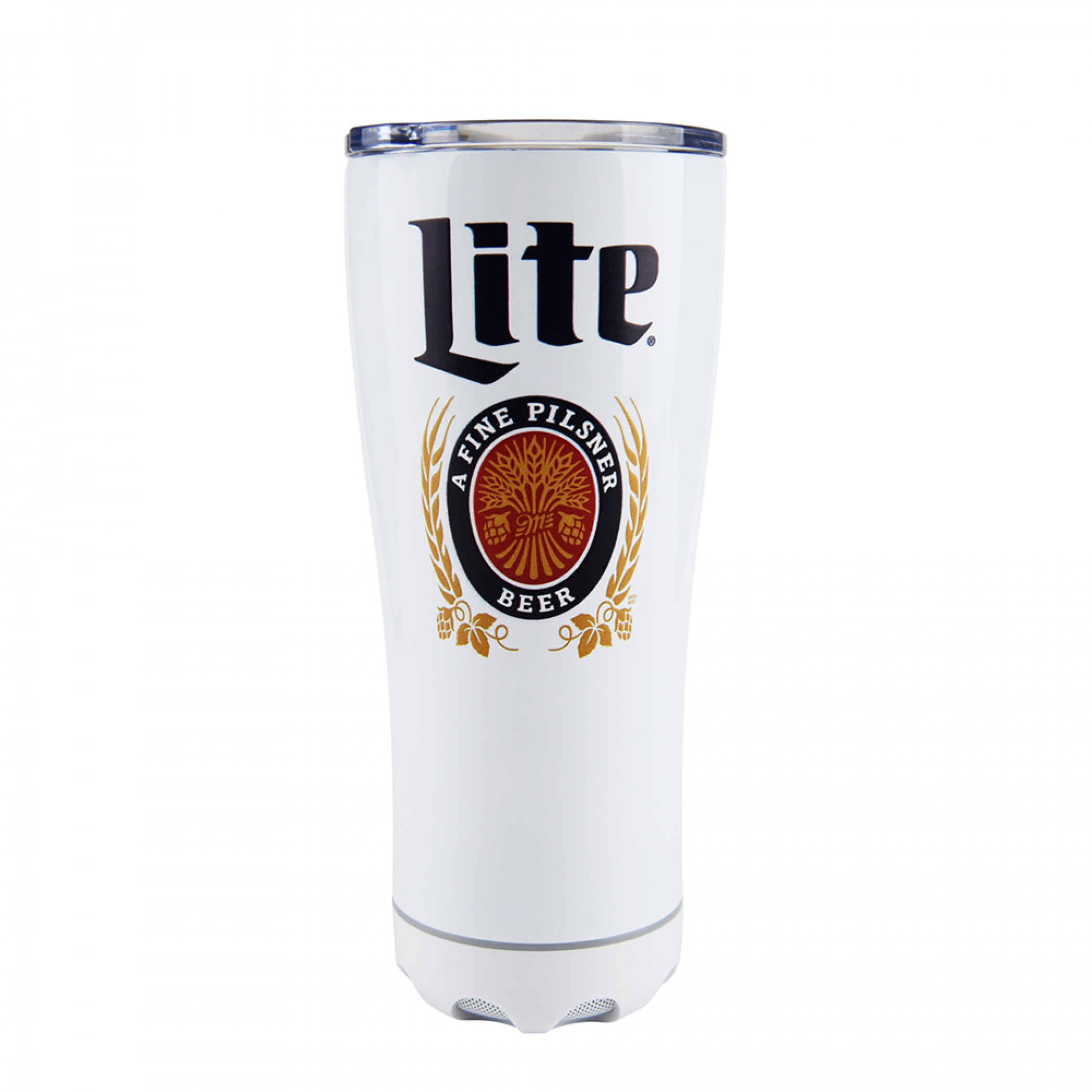 Miller Lite Stainless Steel Tumbler with Built in Bluetooth Speaker