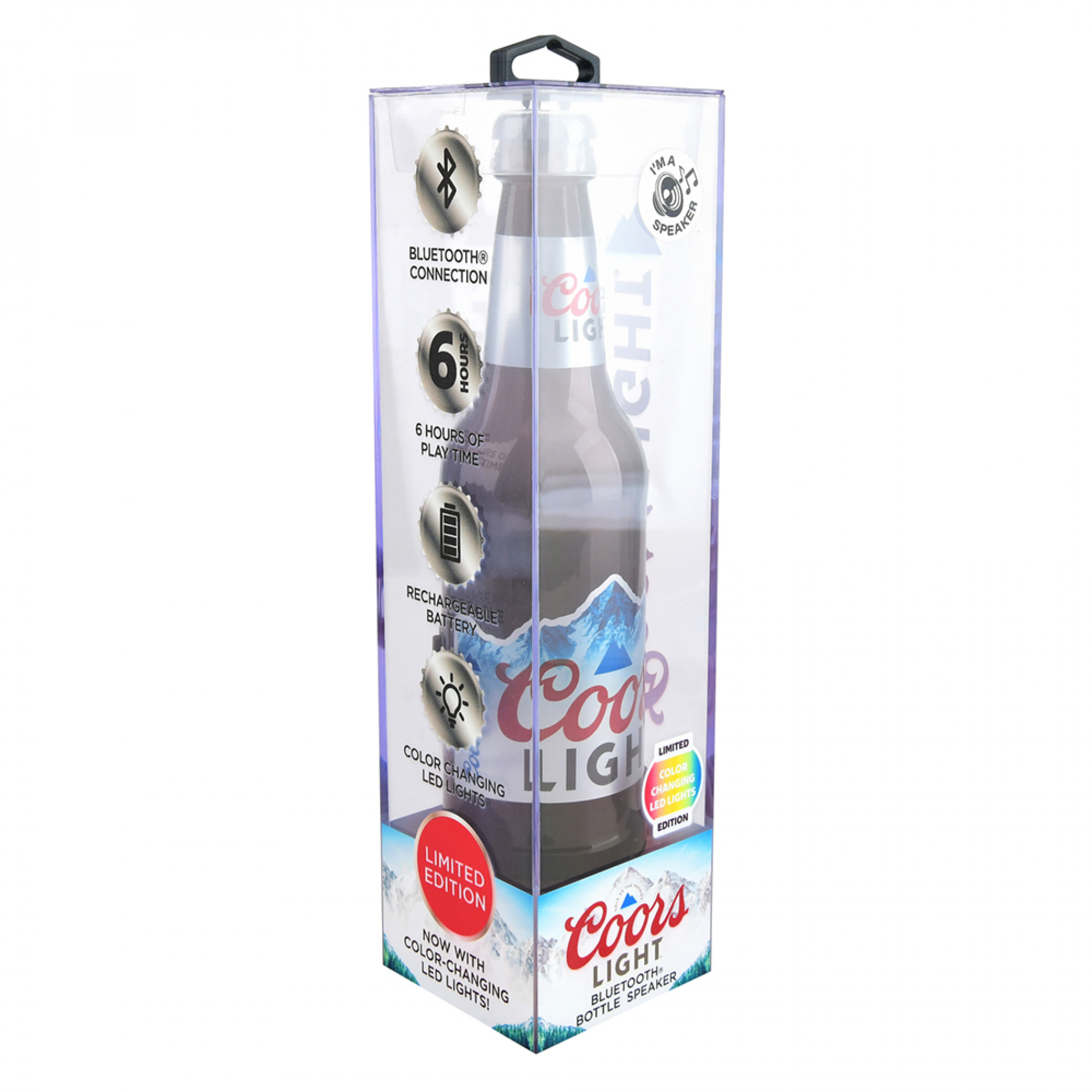 Coors Light Bottle with Built in Bluetooth Speaker