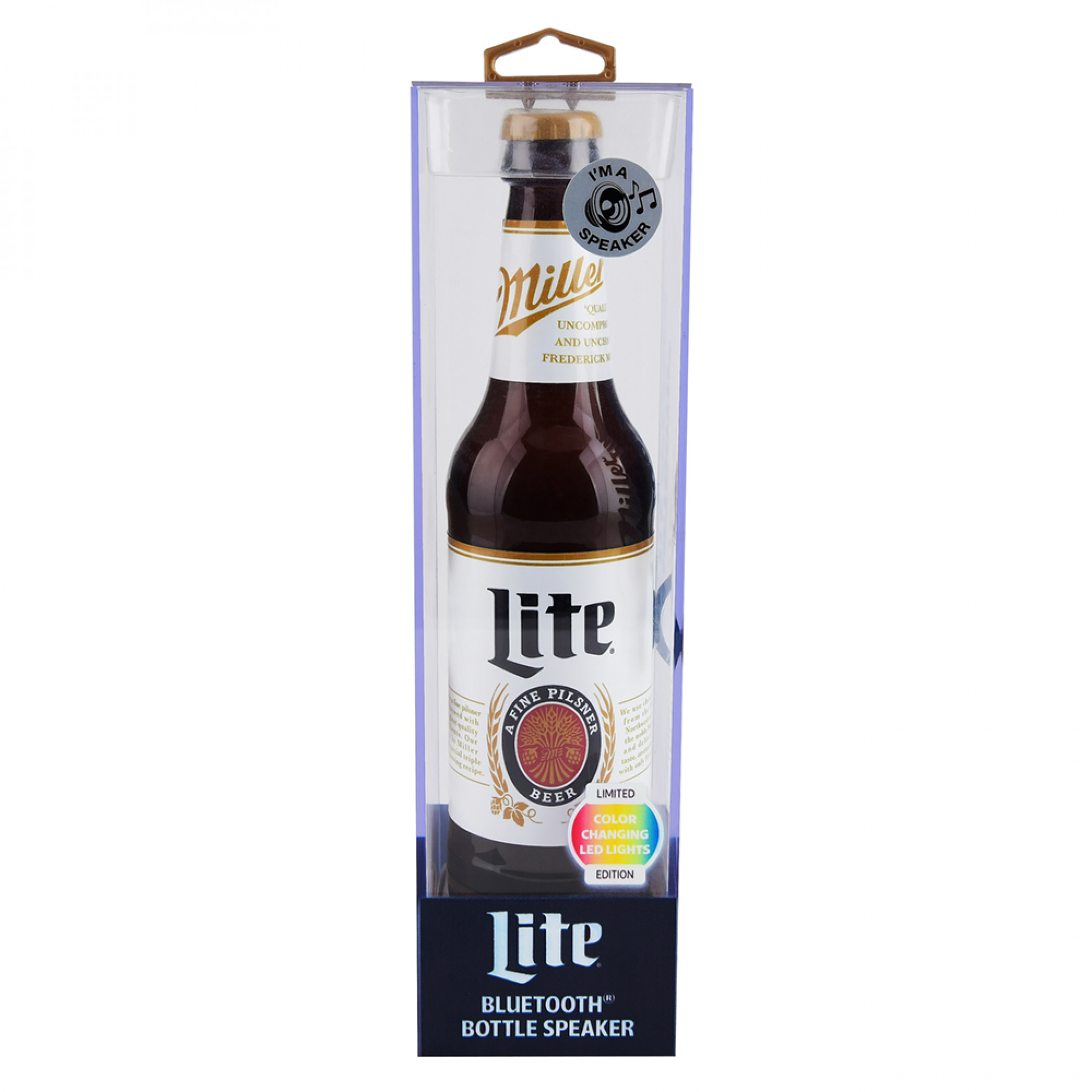 Miller Lite Bottle with Built in Bluetooth Speaker