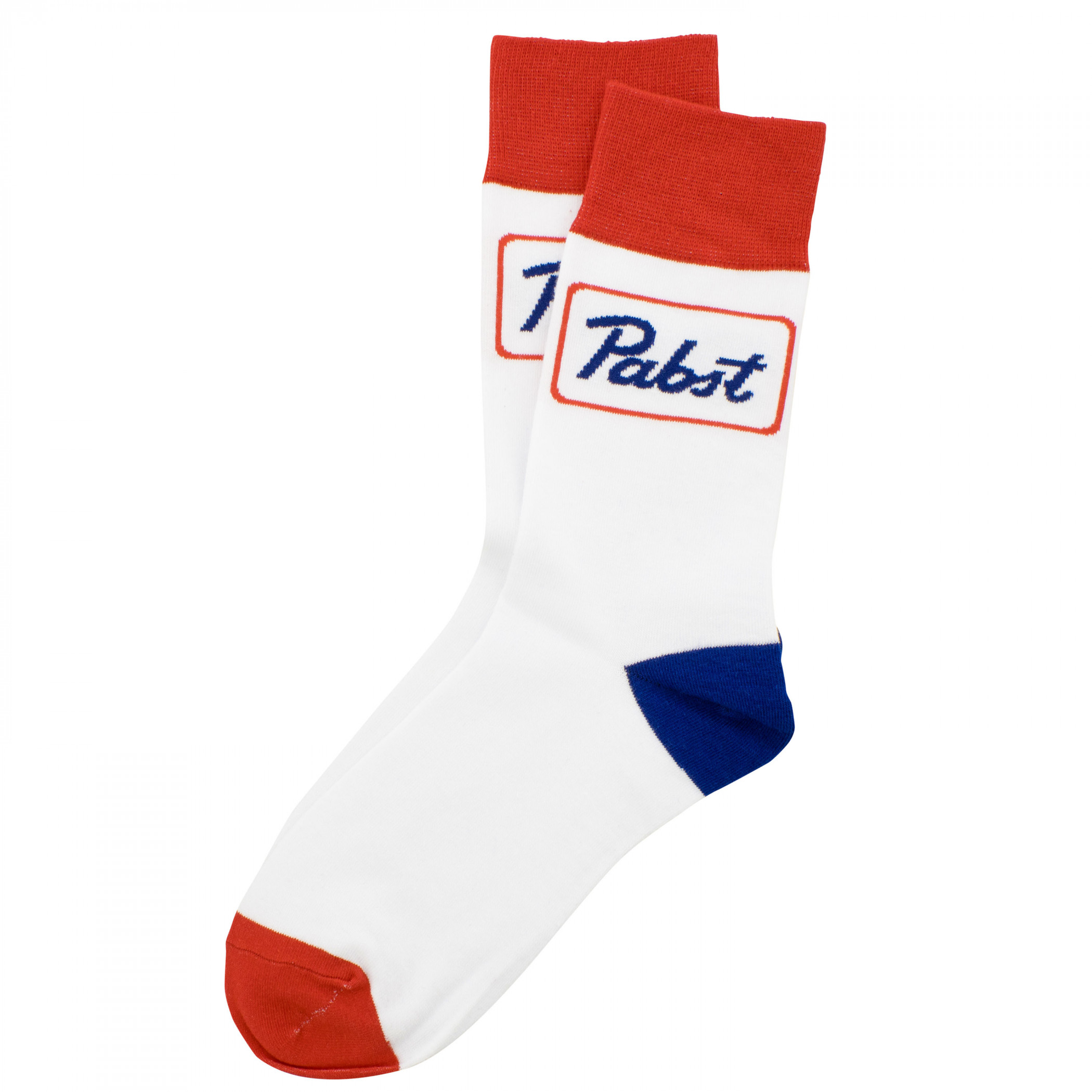 Pabst Blue Ribbon PBR Box Logo Crew Socks