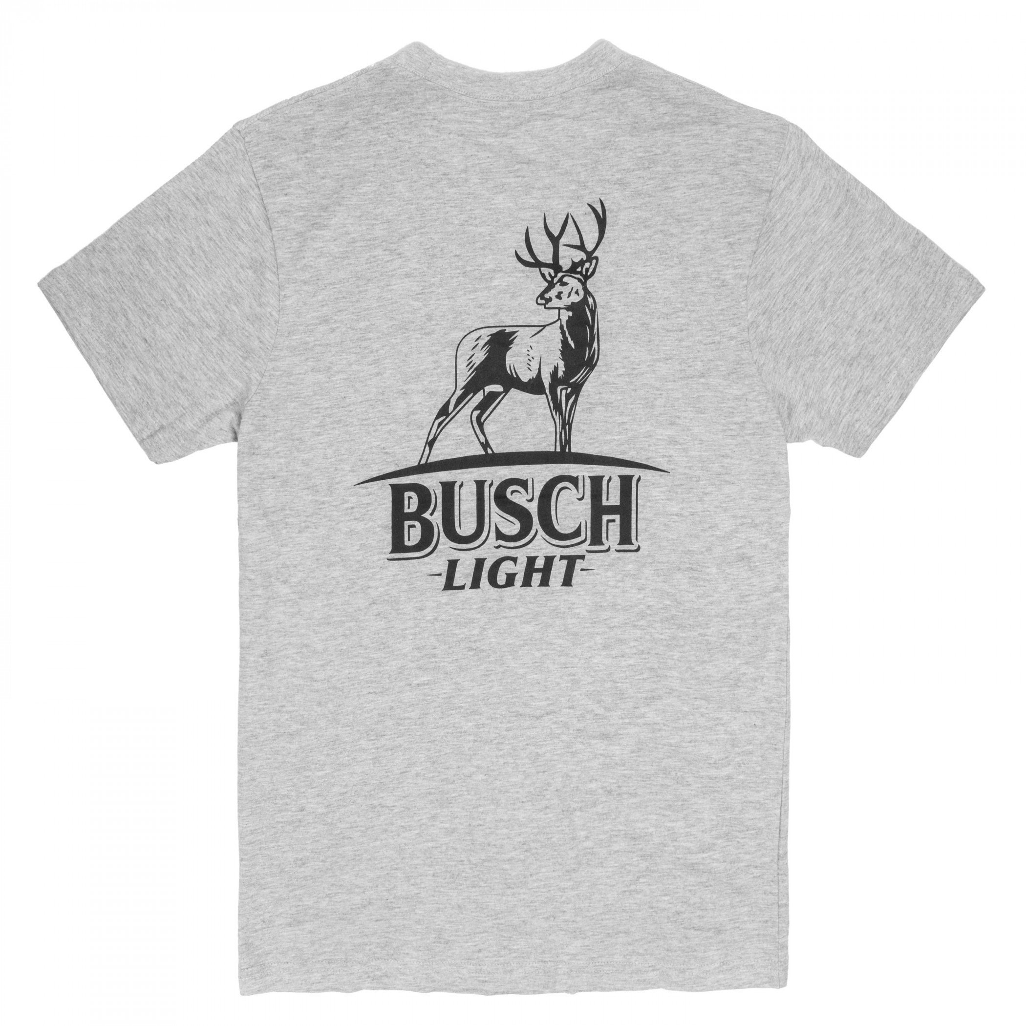 Busch Light Deer Grey Colorway Front and Back Print T-Shirt