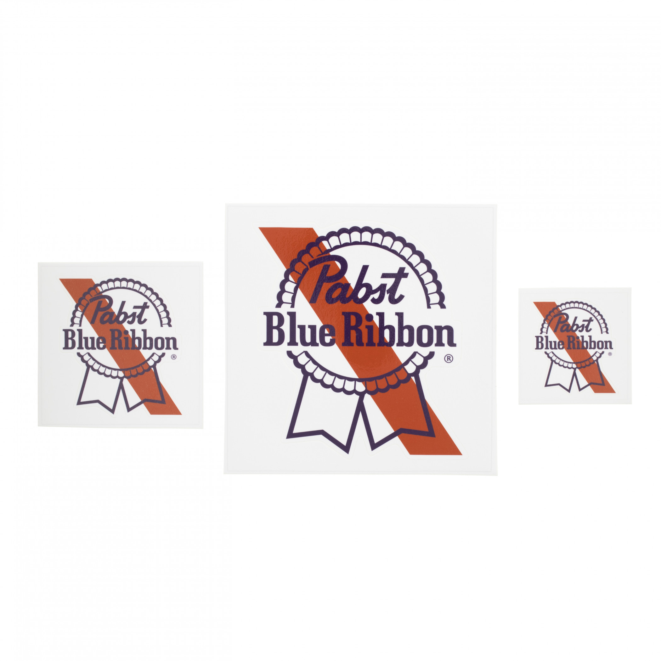 Pabst Blue Ribbon PBR Outline Sticker Various Sizes 3-Pack