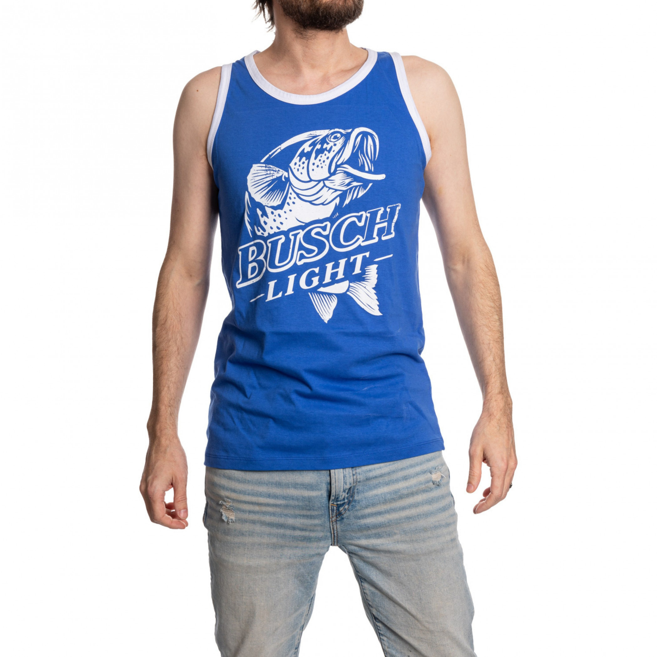 Busch Light Bass Logo Two Tone Tank Top