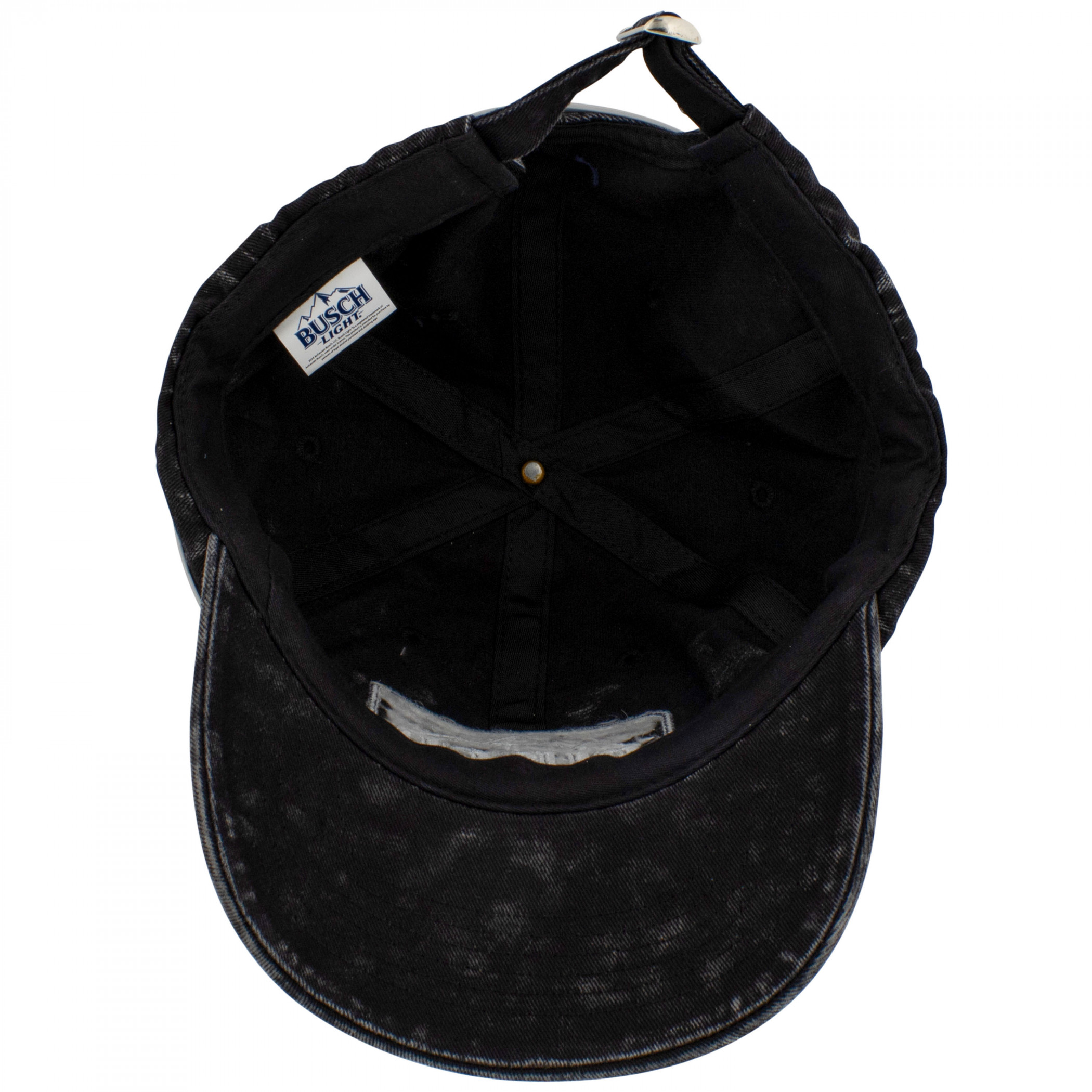 Busch Light Logo Mineral Wash Grey Colorway Adjustable Hat
