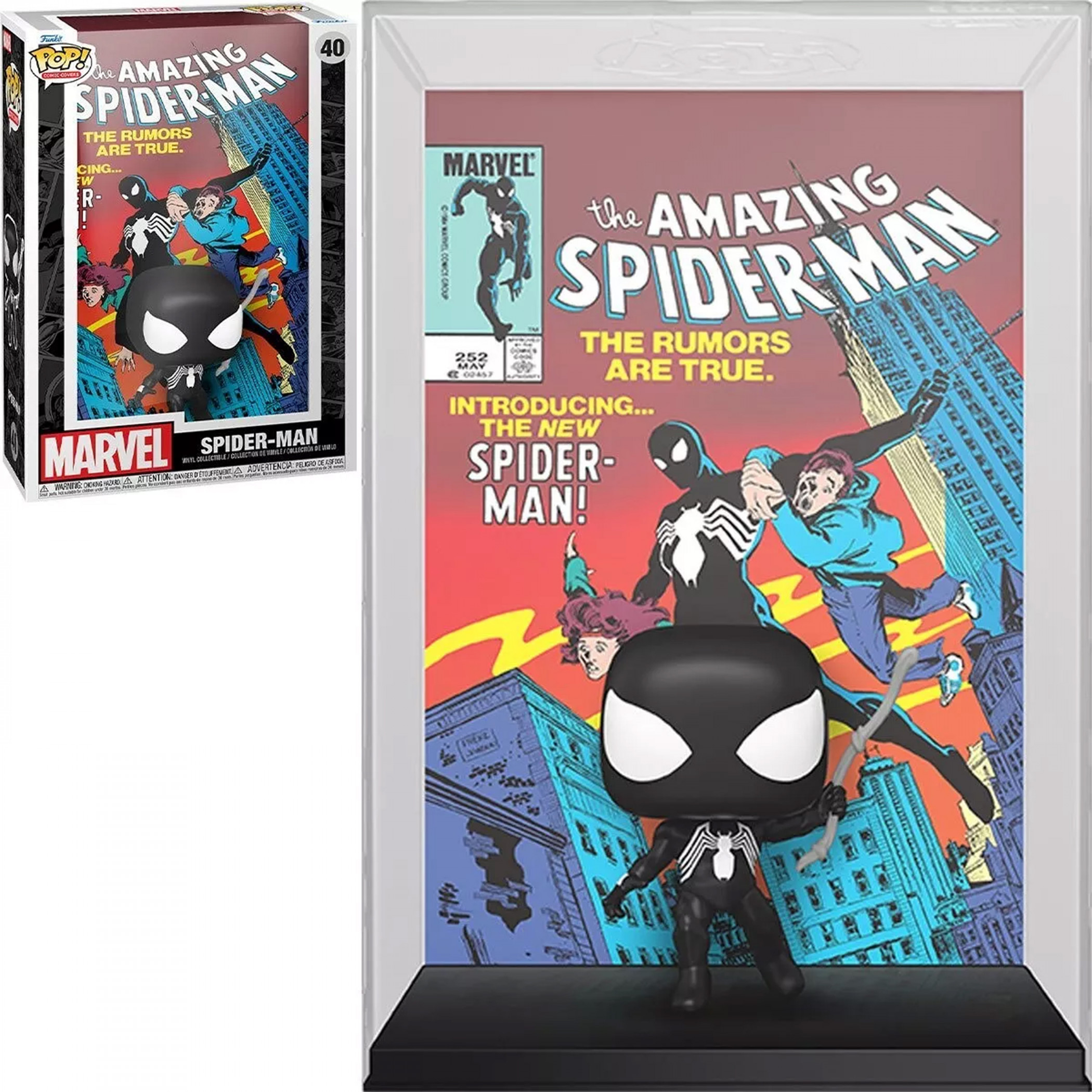 Spider-Man Dark Classic Funko Pop! Vinyl Figure, Black