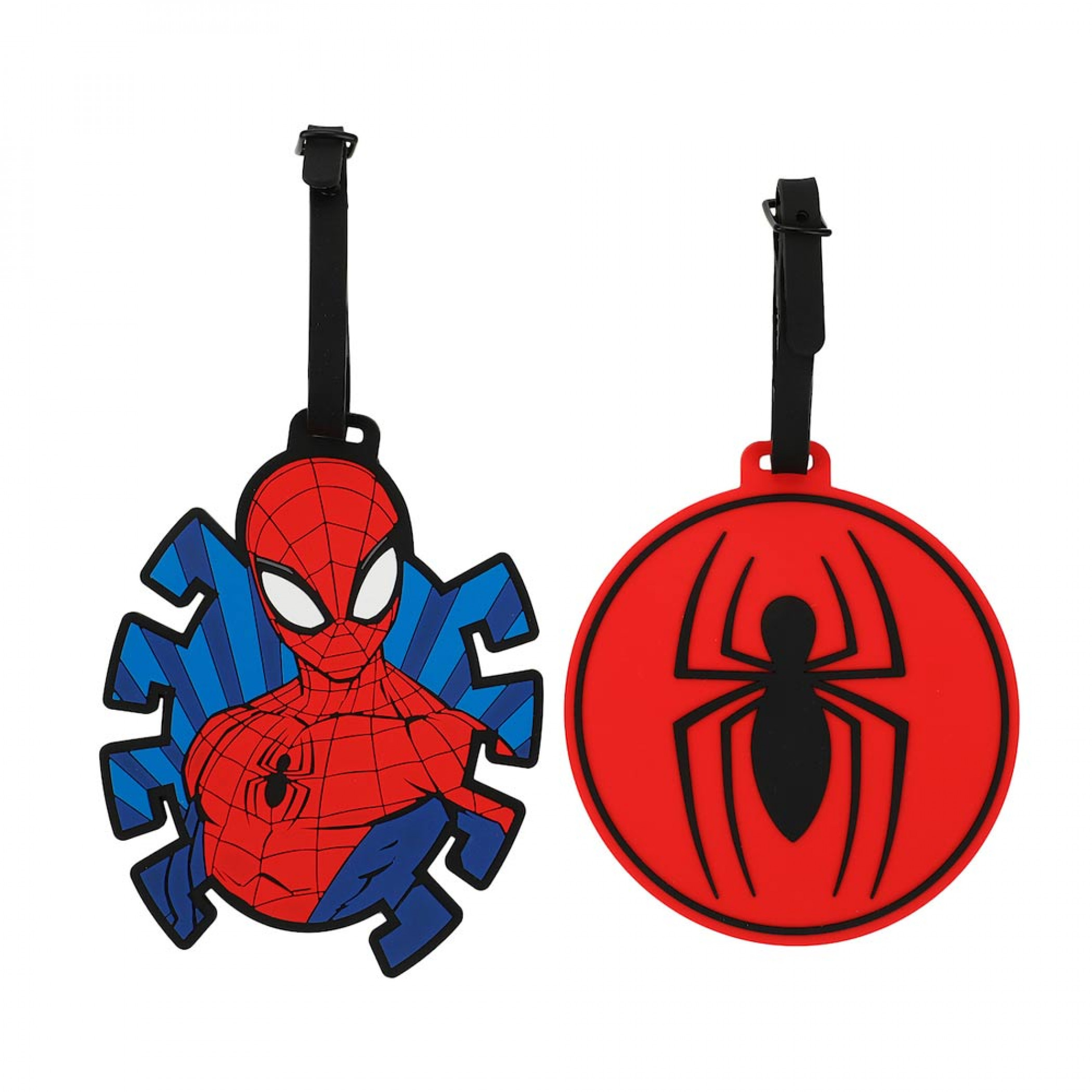 Spider-Man Molded Rubber Luggage Tags 2-Pack, Red