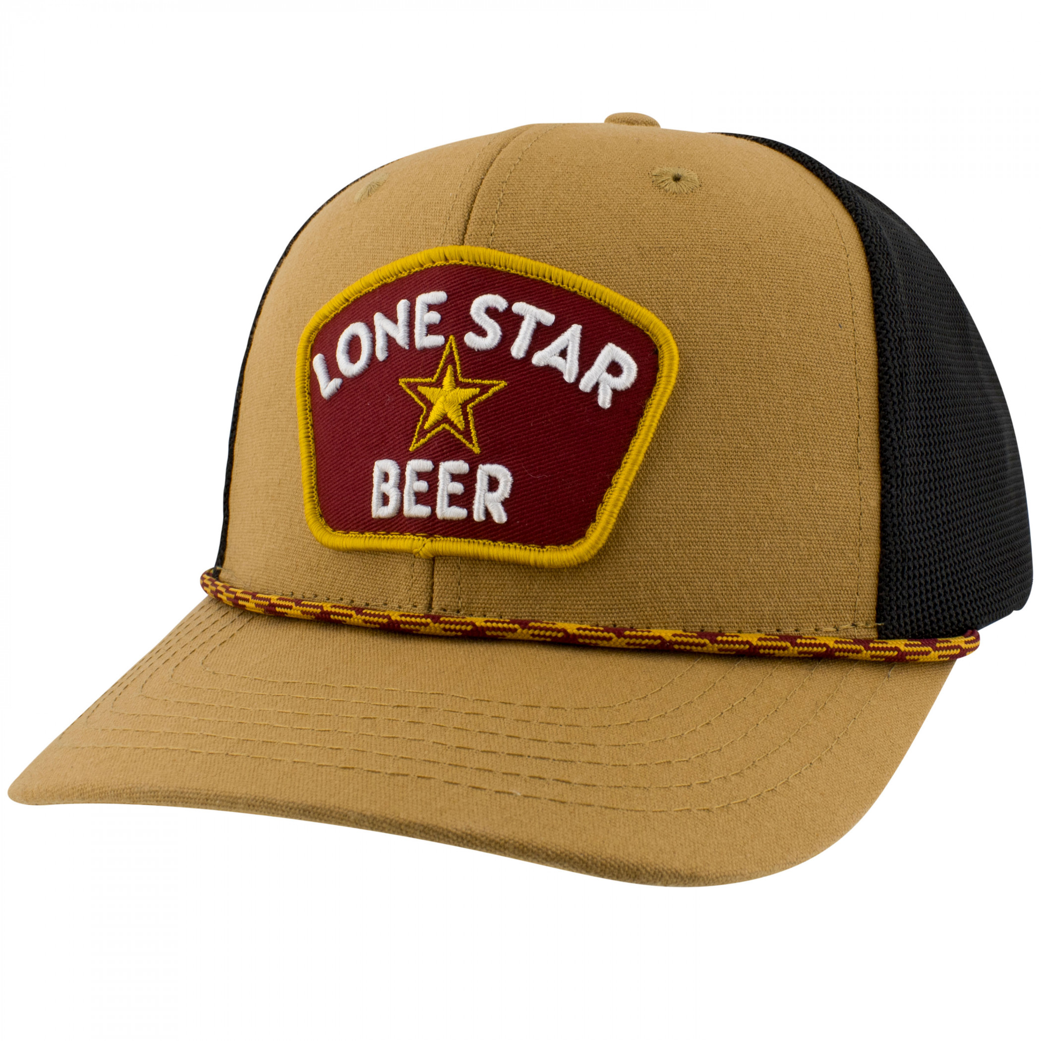 Lone Star Beer Embroidered Patch Rope Hat