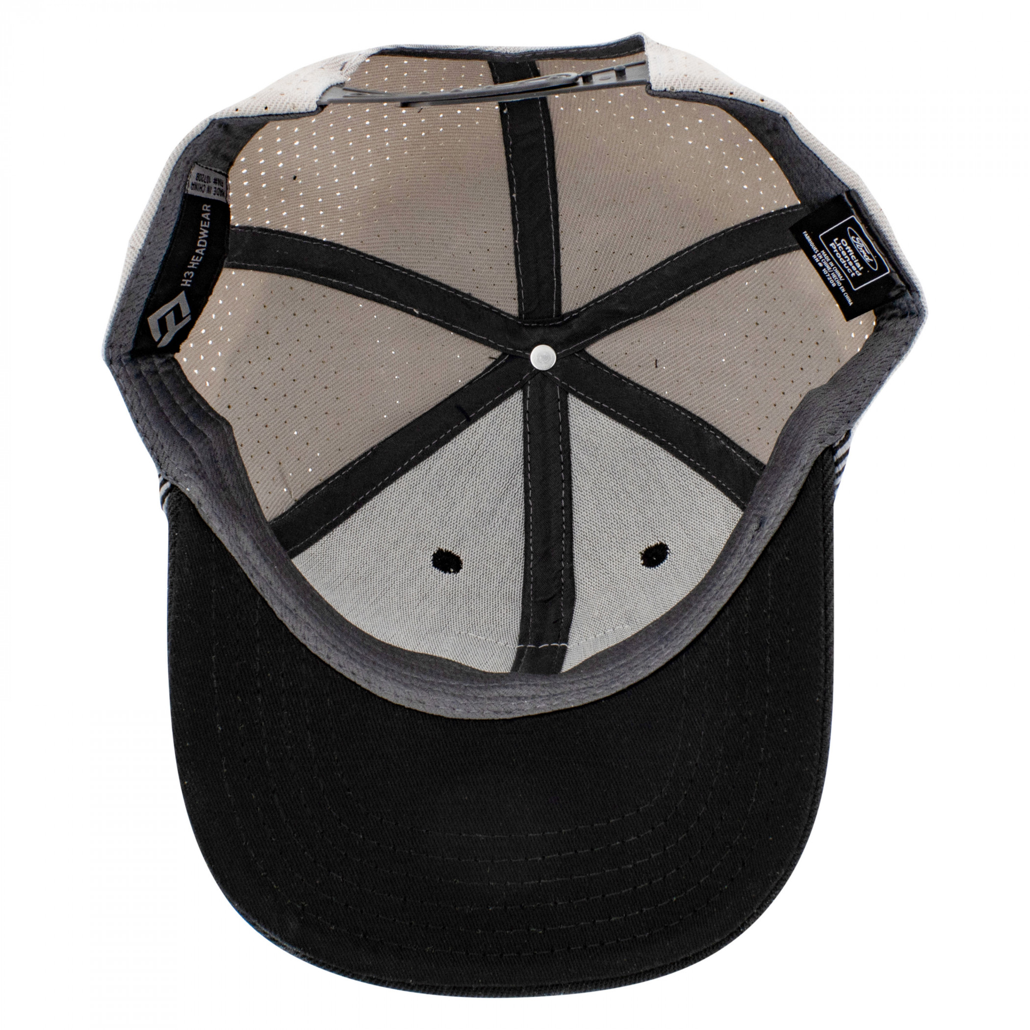 Ford Built Tough Logo Black on Black Rope Hat