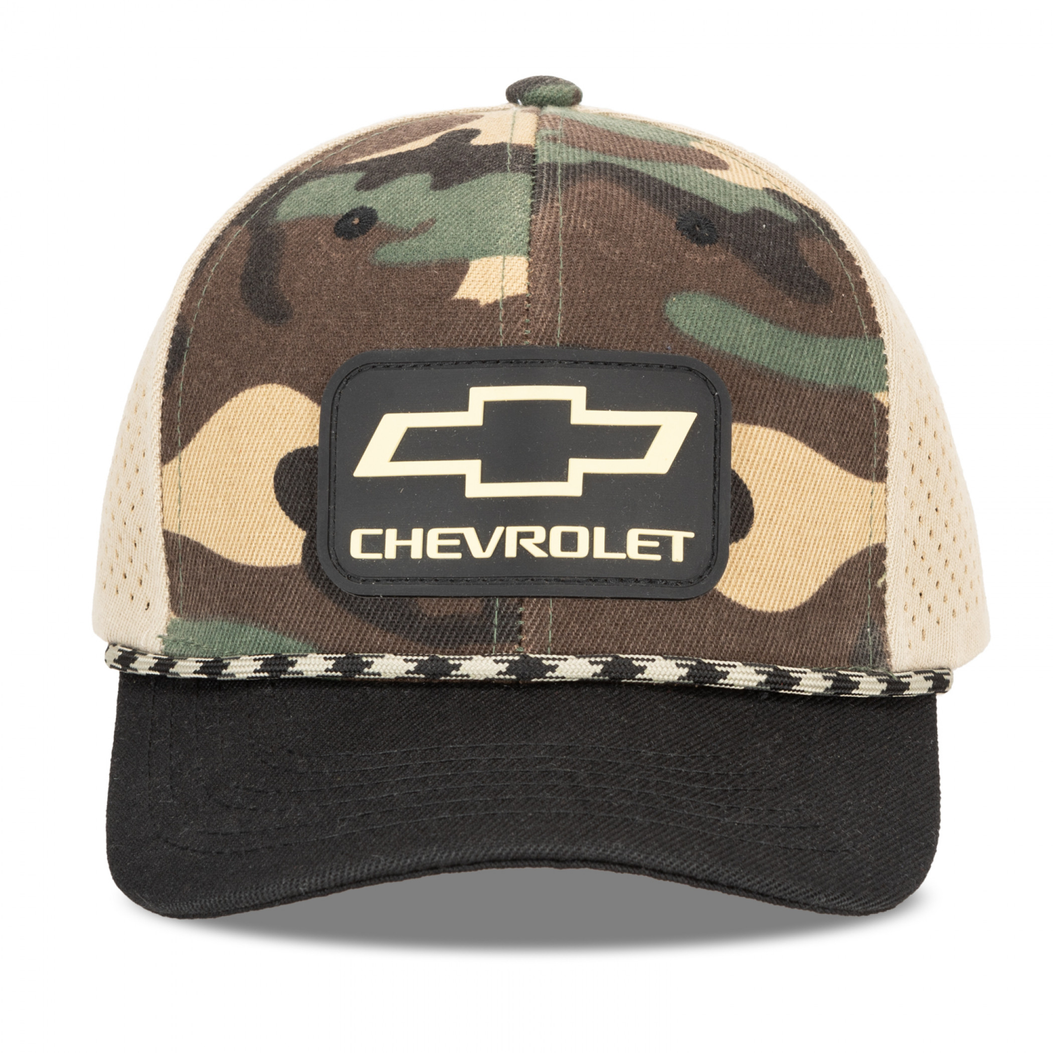 Chevrolet Rubber Patch Camo Rope Hat