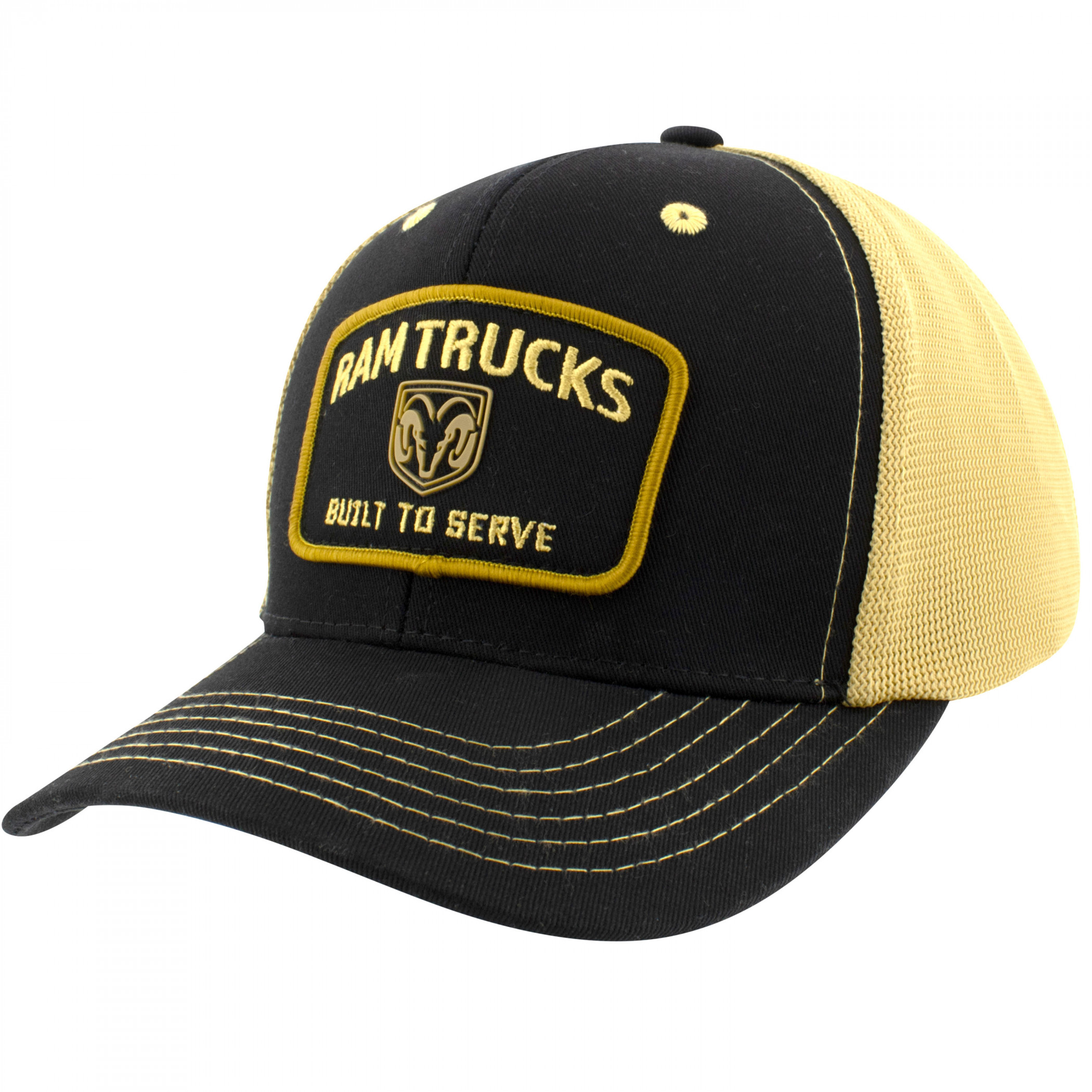 Ram Embroidered Logo Patch Cotton Twill Rope Hat