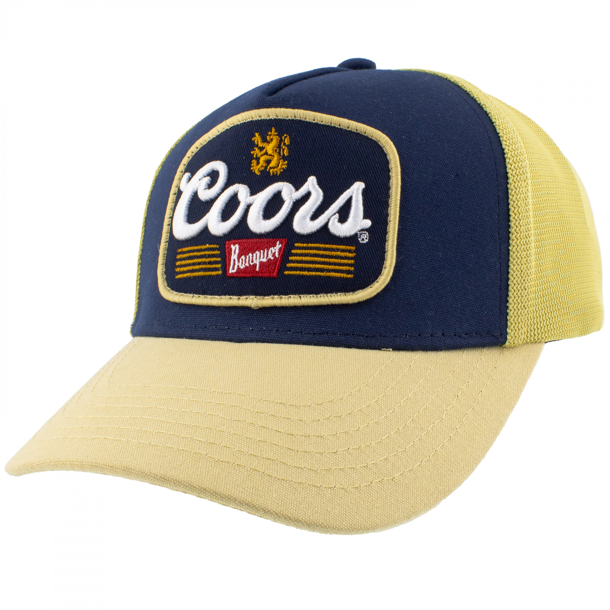 Coors Banquet Logo Embroidered Patch Two Tone Trucker Hat