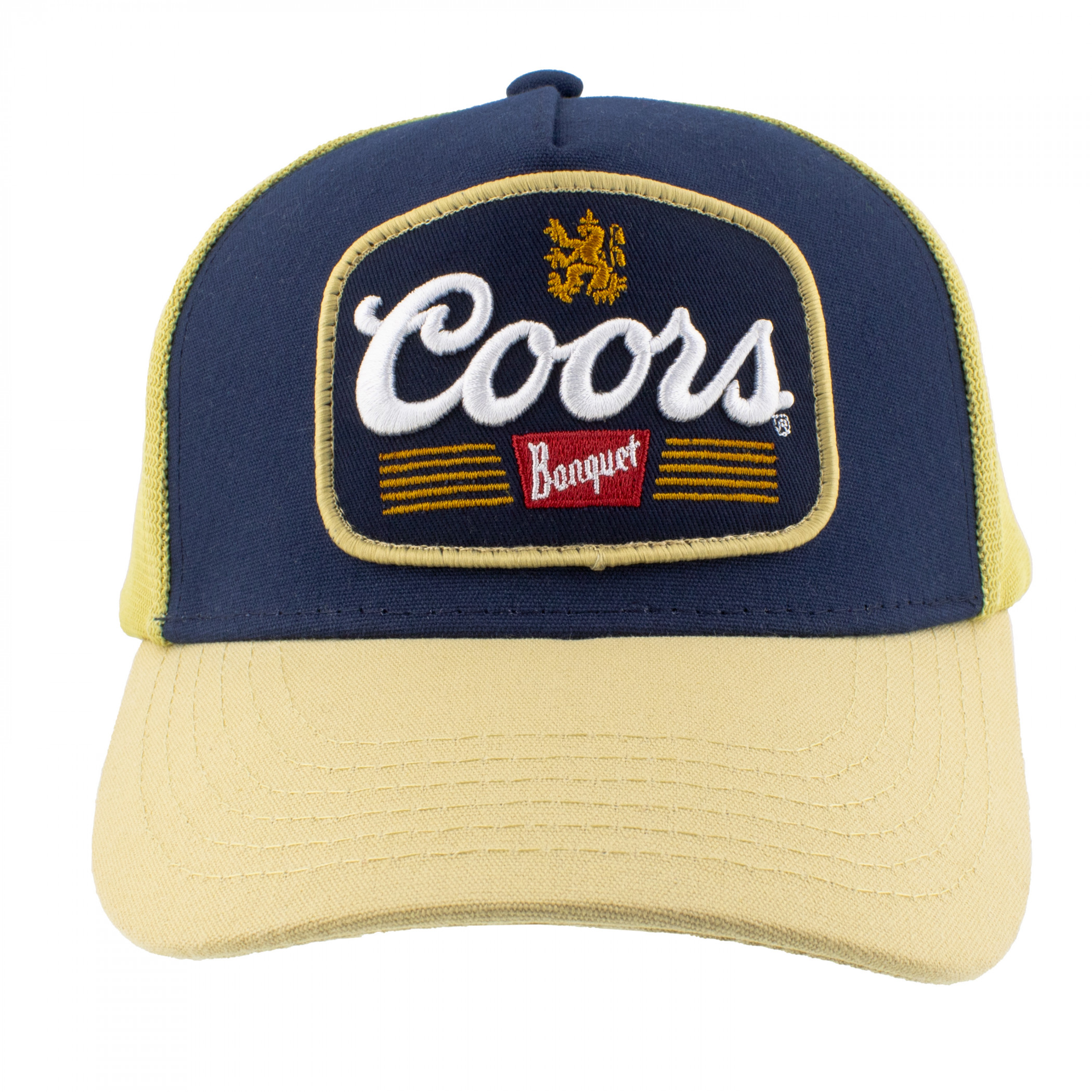 Coors Banquet Logo Embroidered Patch Two Tone Trucker Hat