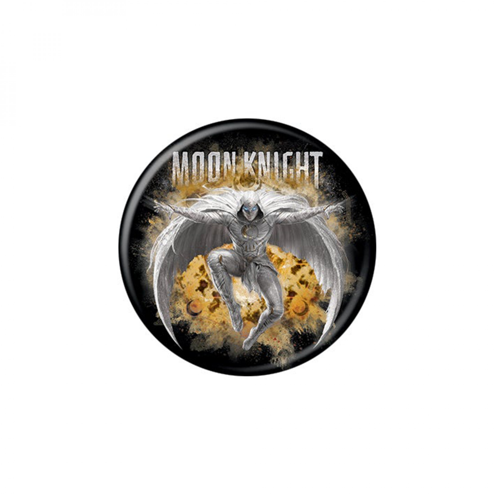 Marvel Studios Moon Knight Series Jumping Pose Button, Multi-Color