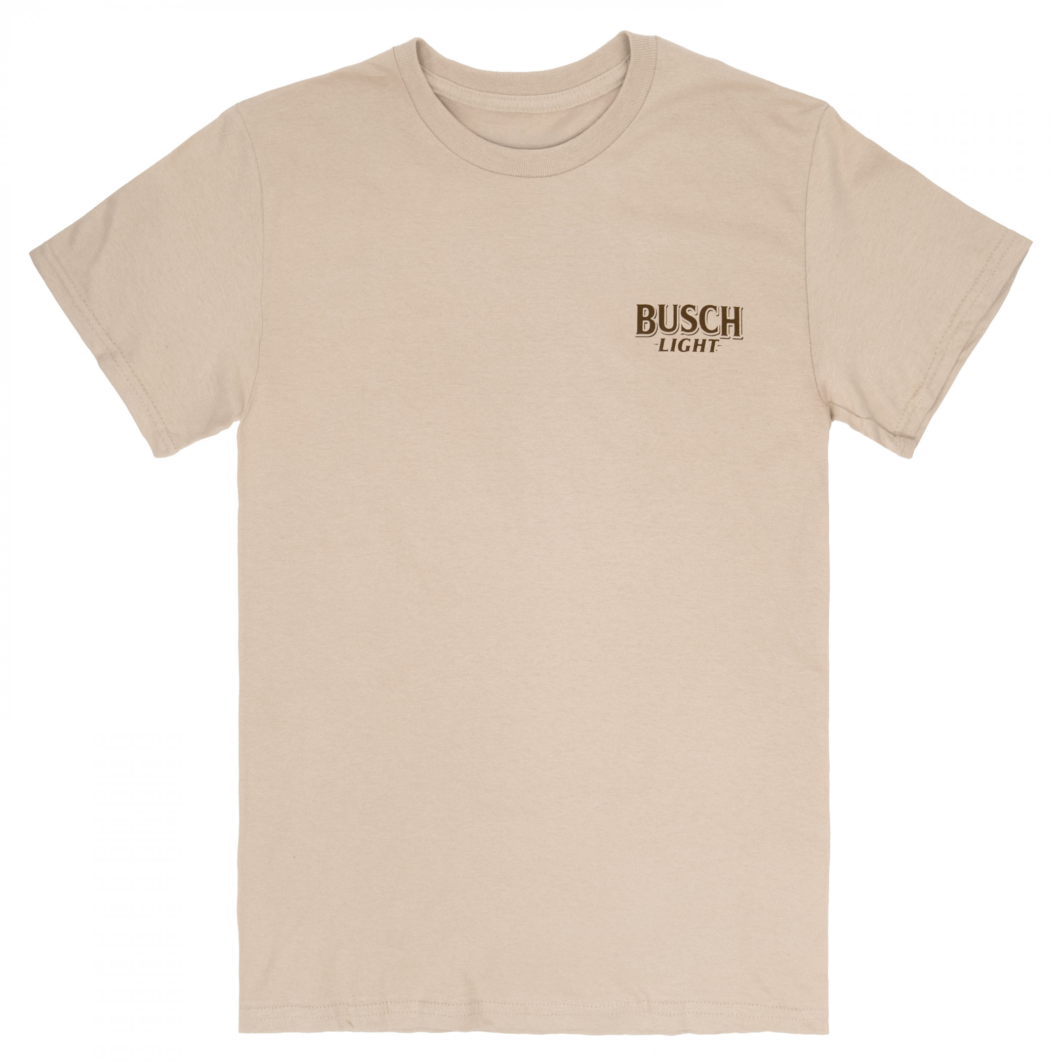 Busch Light Hunting Dog Front and Back Print T-Shirt