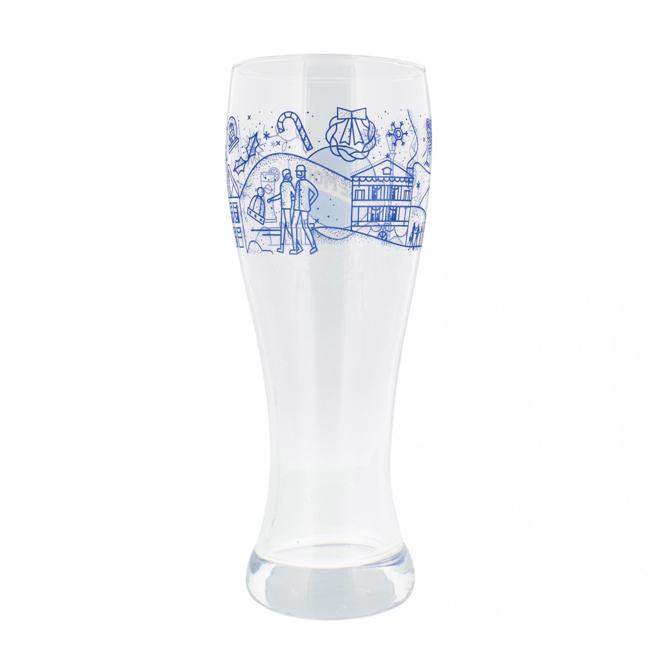 Blue Moon Holiday Festive Pint Glass