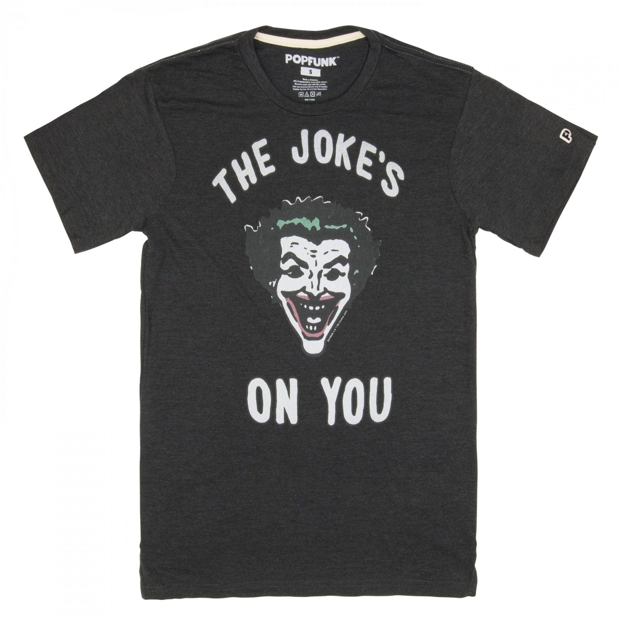 Joker The Jokes on You T-Shirt, Grey