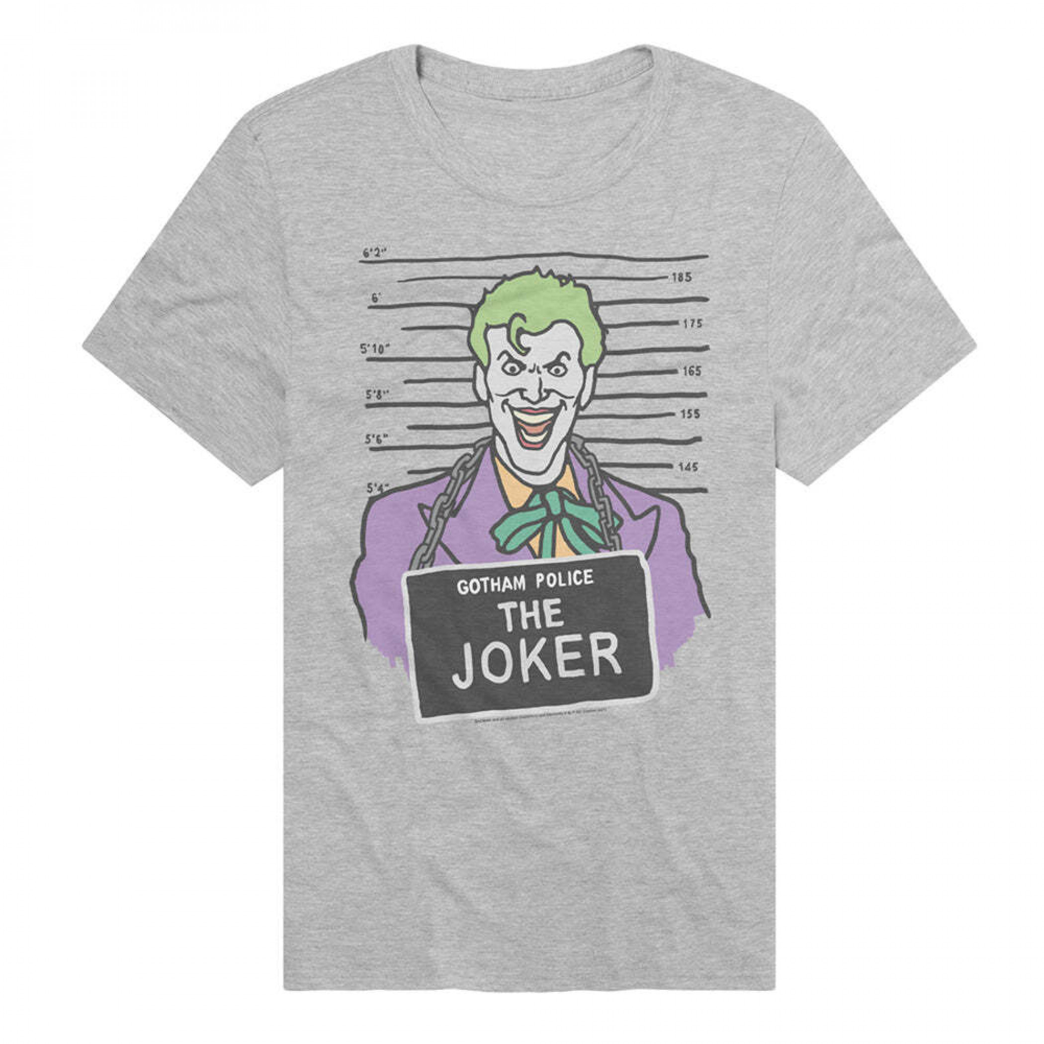 The Joker Mugshot T-Shirt, Grey