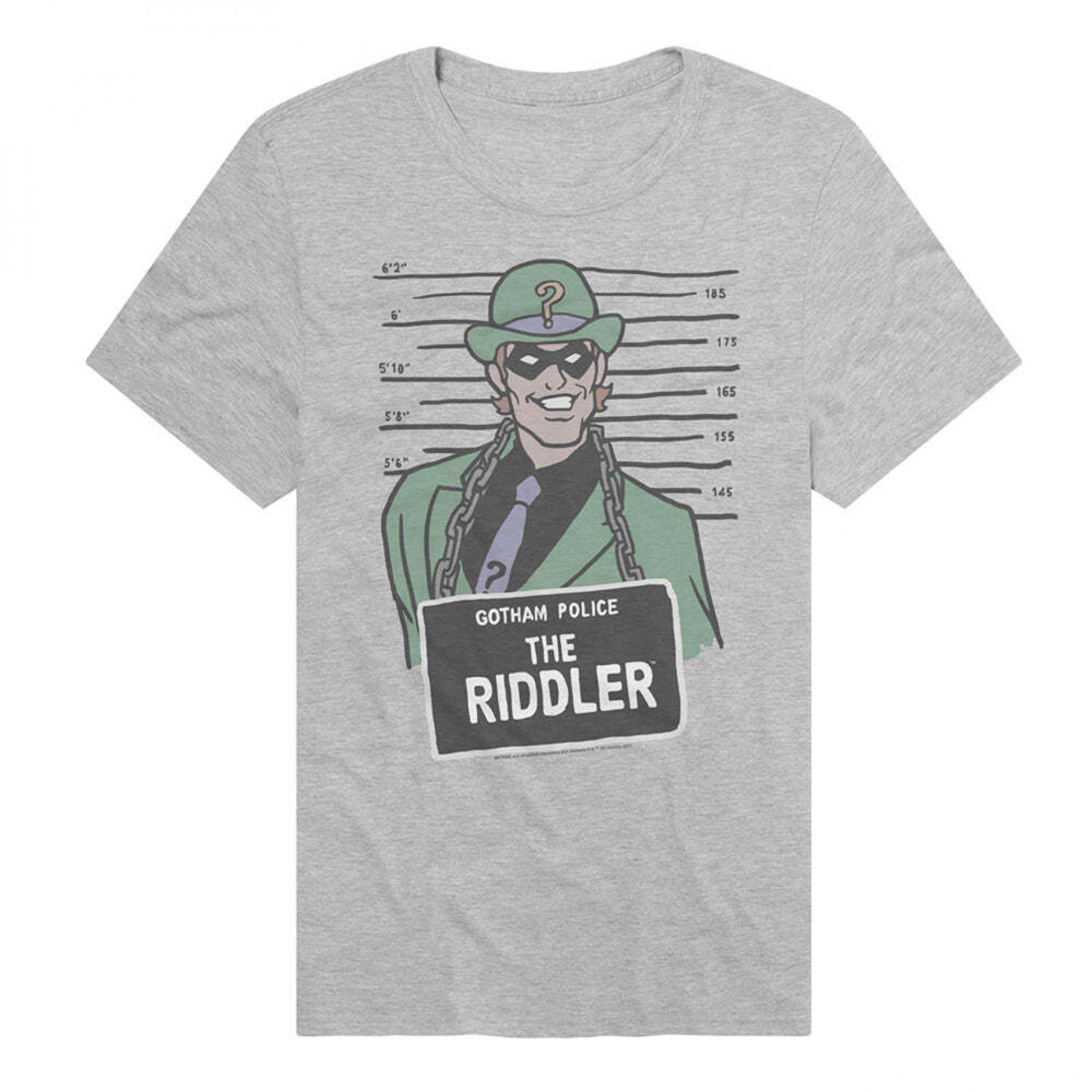 The Riddler Mugshot T-Shirt, Grey