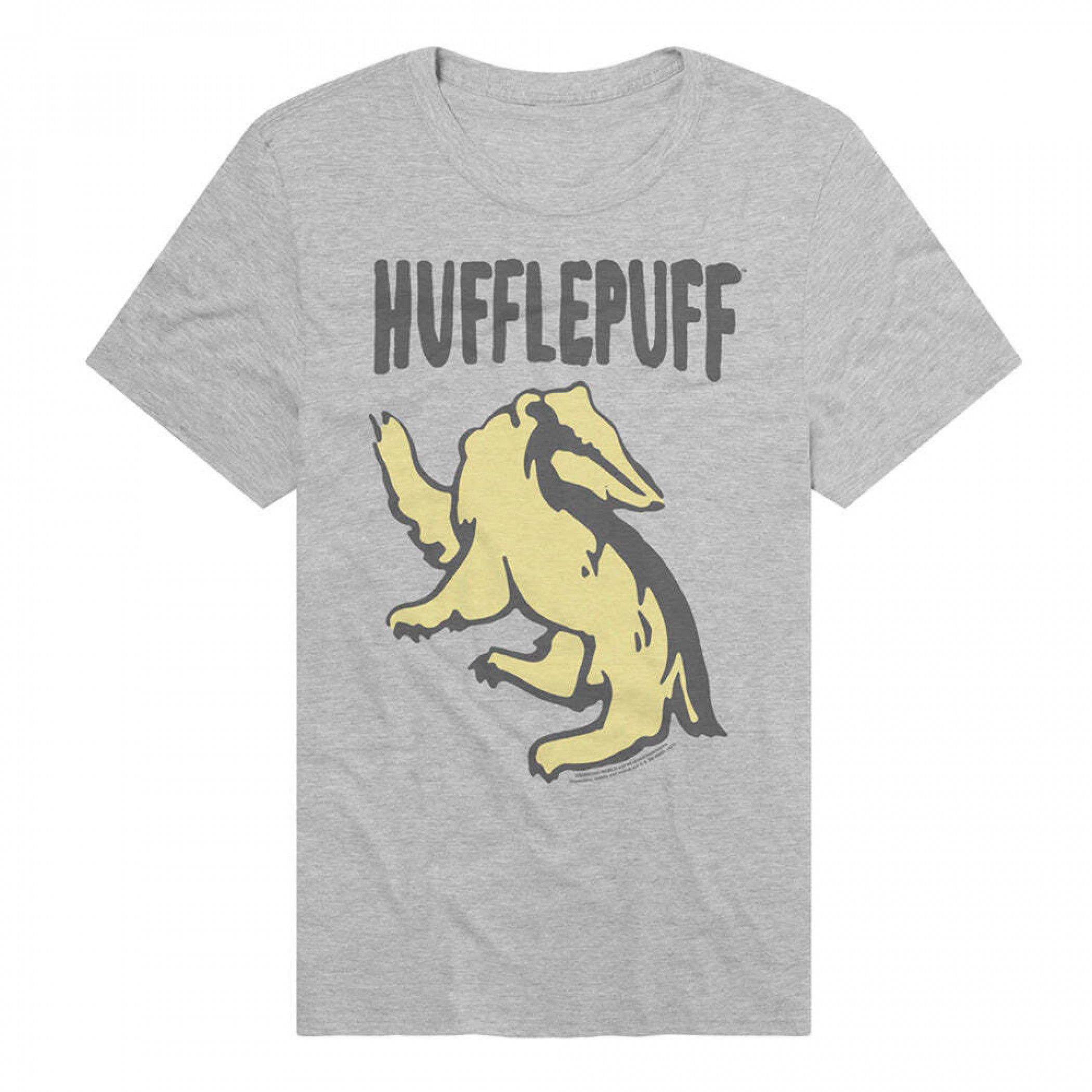 Harry Potter HufflePuff T-Shirt, Grey